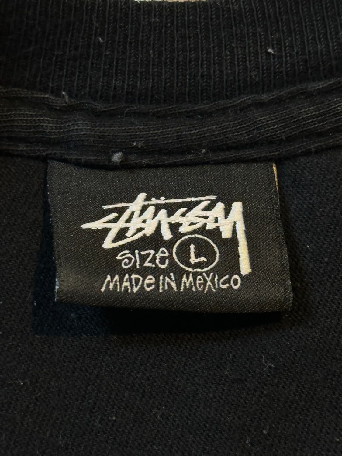 스투시 STUSSY 빅 링크 반팔 티셔츠 블랙 상품이미지5