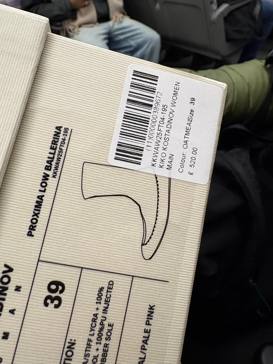 키코 Kiko Kostadinov 로우 발레리나 플랫 Beige 상품이미지3