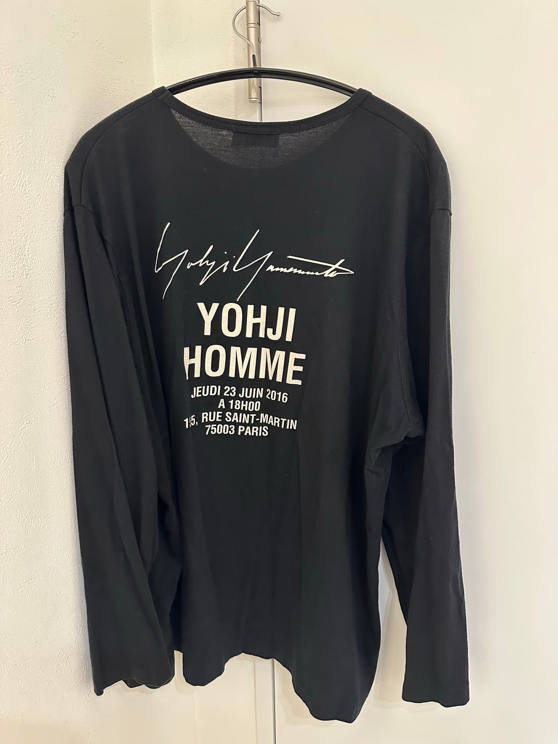 Yohji Yamamoto long sleeve tee 상품이미지2