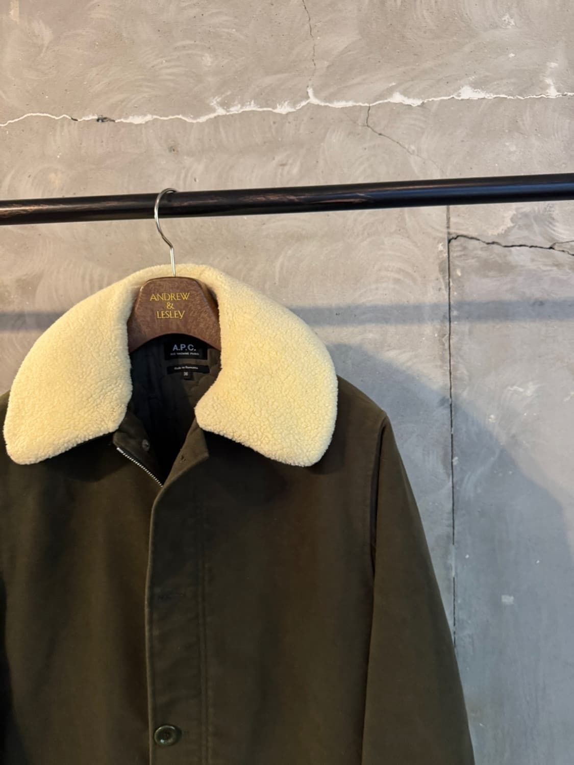 아페쎄 몰스킨 시어링 코트 슬림100 상품이미지4