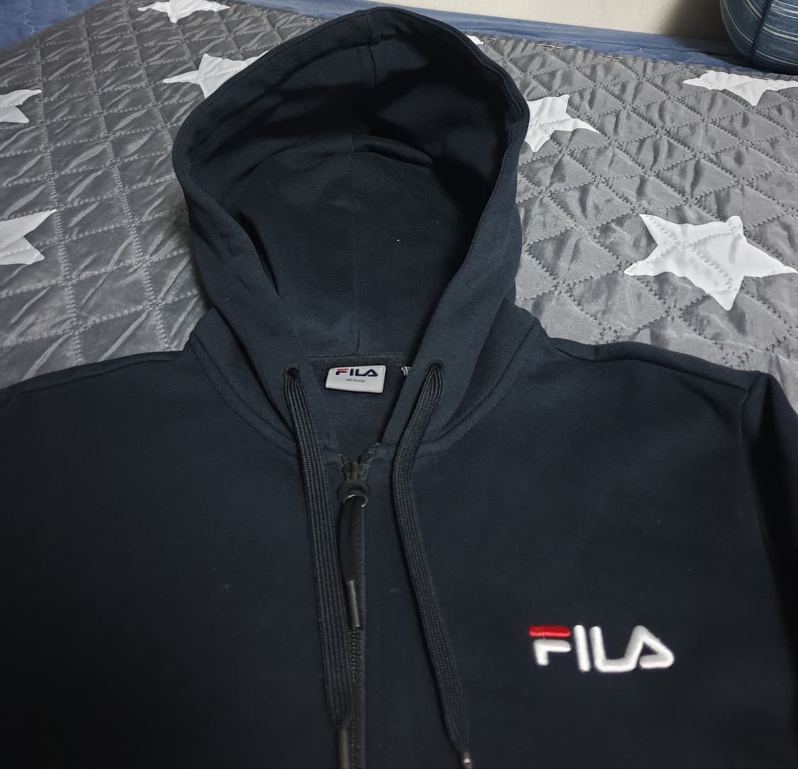 FILA 레그핏 후드집업자켓 블랙 (M) 상품이미지2