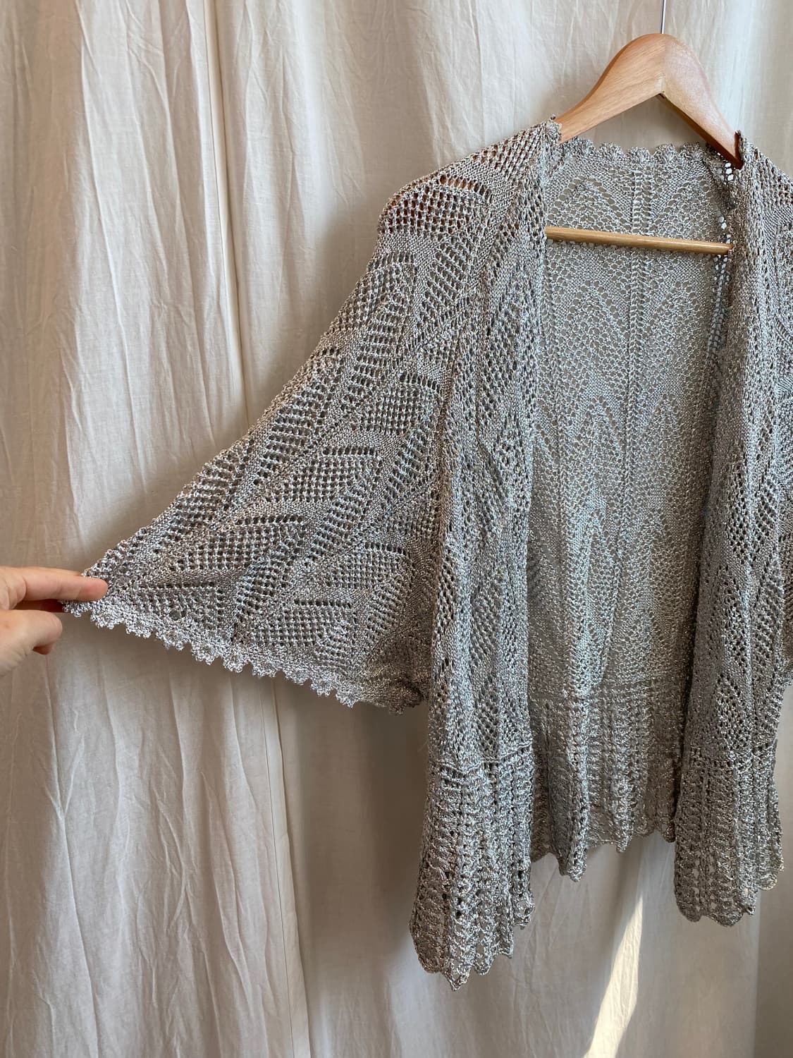 실버 반팔 오픈형가디건(M-L) 상품이미지4