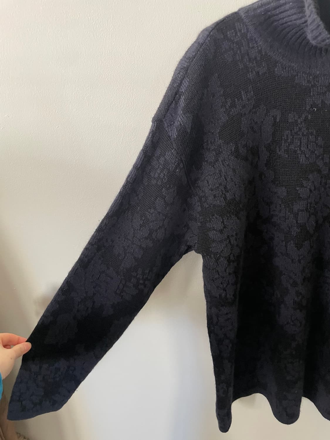 vintage flower turtleneck knit 상품이미지3