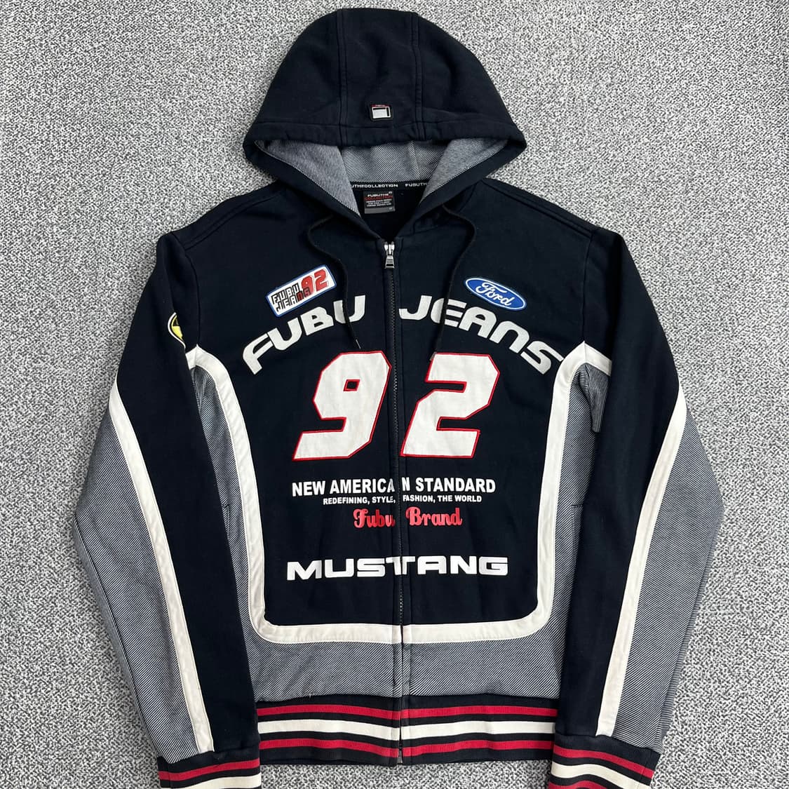 <빈티지 레이싱 후드 집업> No.1272 상품이미지3