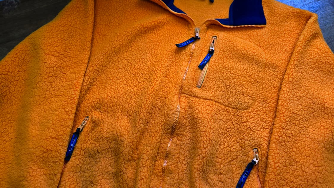 L.L.BEAN 엘엘빈 머스타드 후리스 집업 XXL ,110 싸이즈 상품이미지2