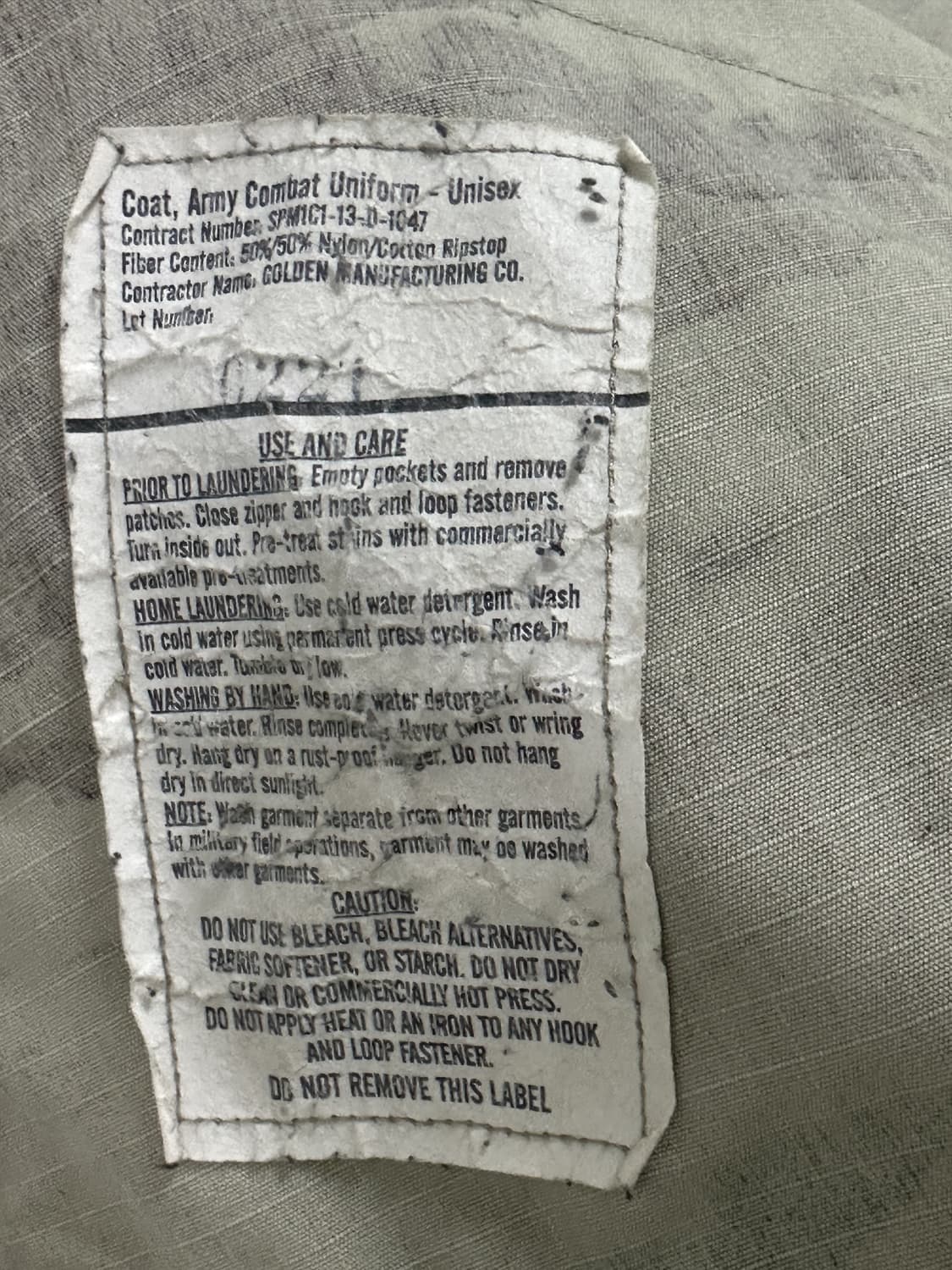 미군 OCP 멀티캠 전투복 상의 (M/L) (L) 상품이미지9