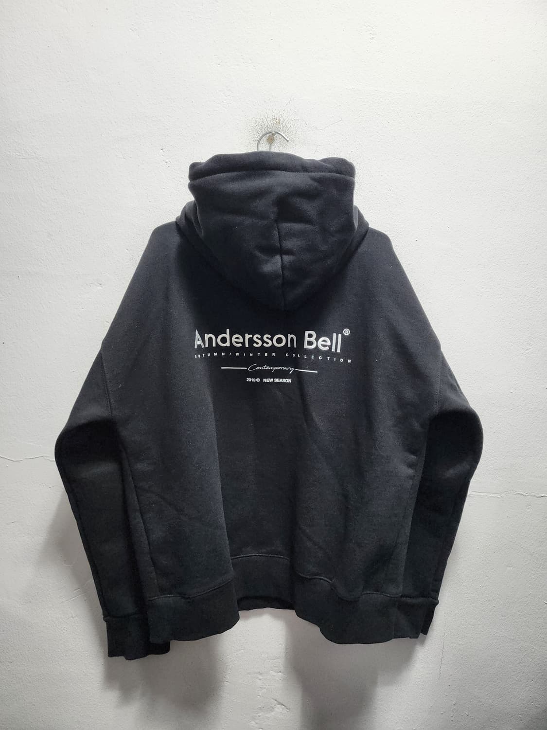 앤더슨벨 헤비코튼 레터링 후드티 상품이미지2