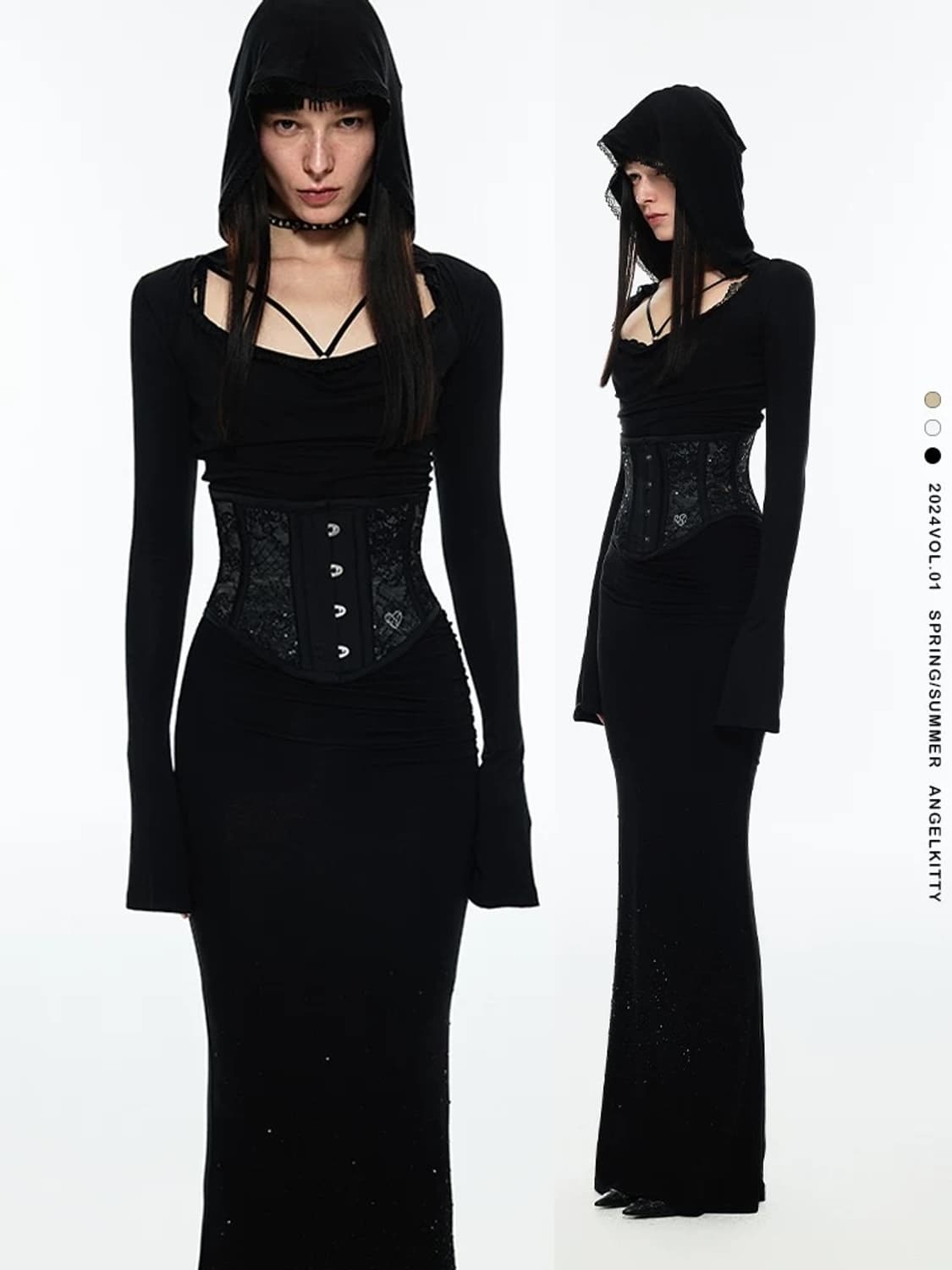 1JINN STUDIO 머메이드핏 큐빅 스커트 상품이미지1