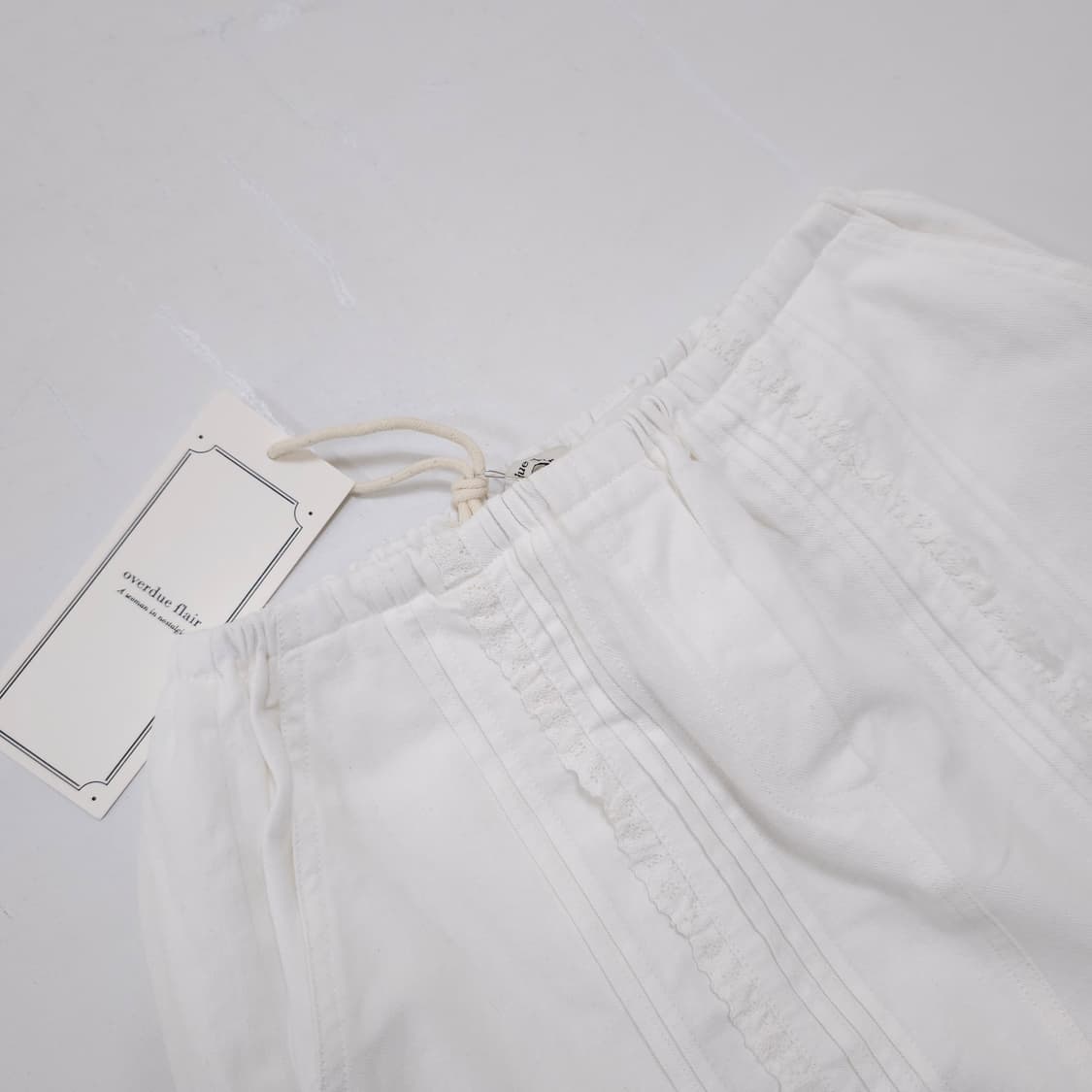 새상품) 오버듀플레어 가든 레이스 밴딩 스커트 상품이미지3