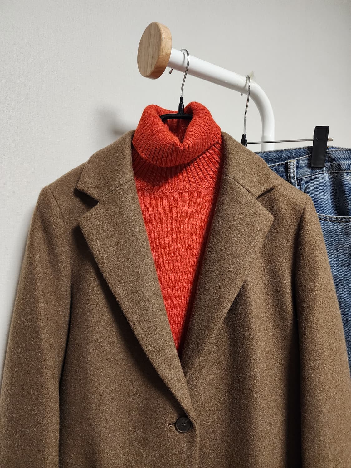 오조크 OZOC 브라운 색상 자켓 코트  상품이미지3