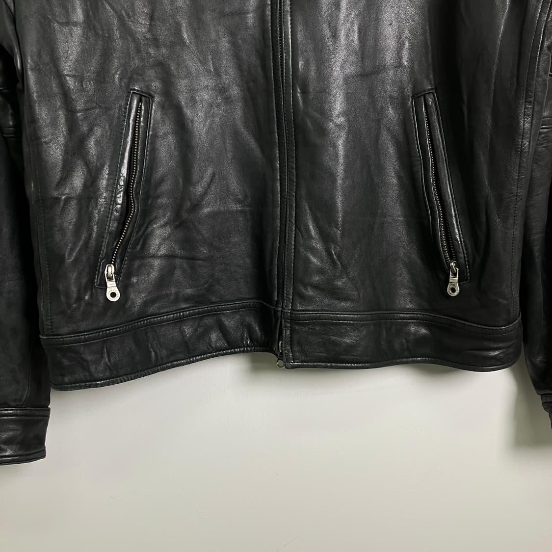 할리데이비슨 모터사이클 블랙 가죽 자켓 XL 상품이미지5