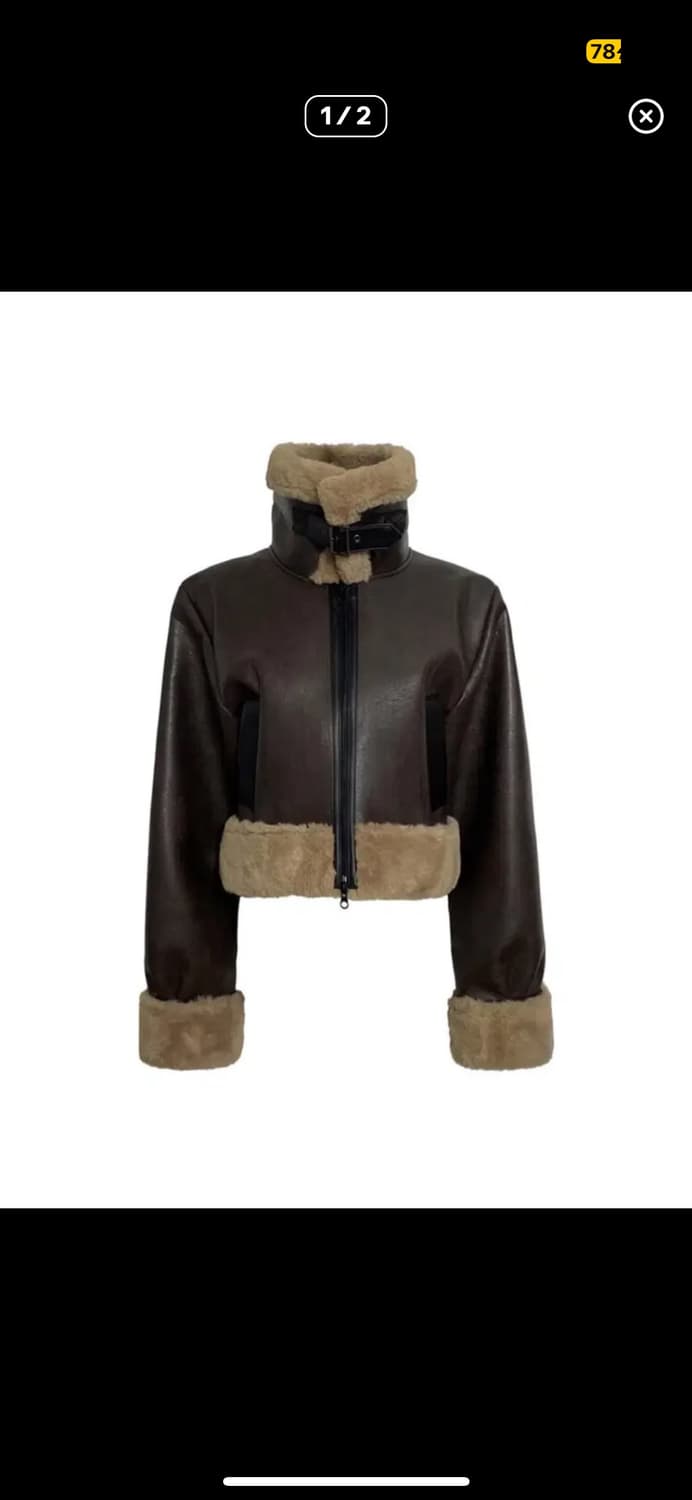 보헤미안서울 무스탕 브라운 상품이미지1