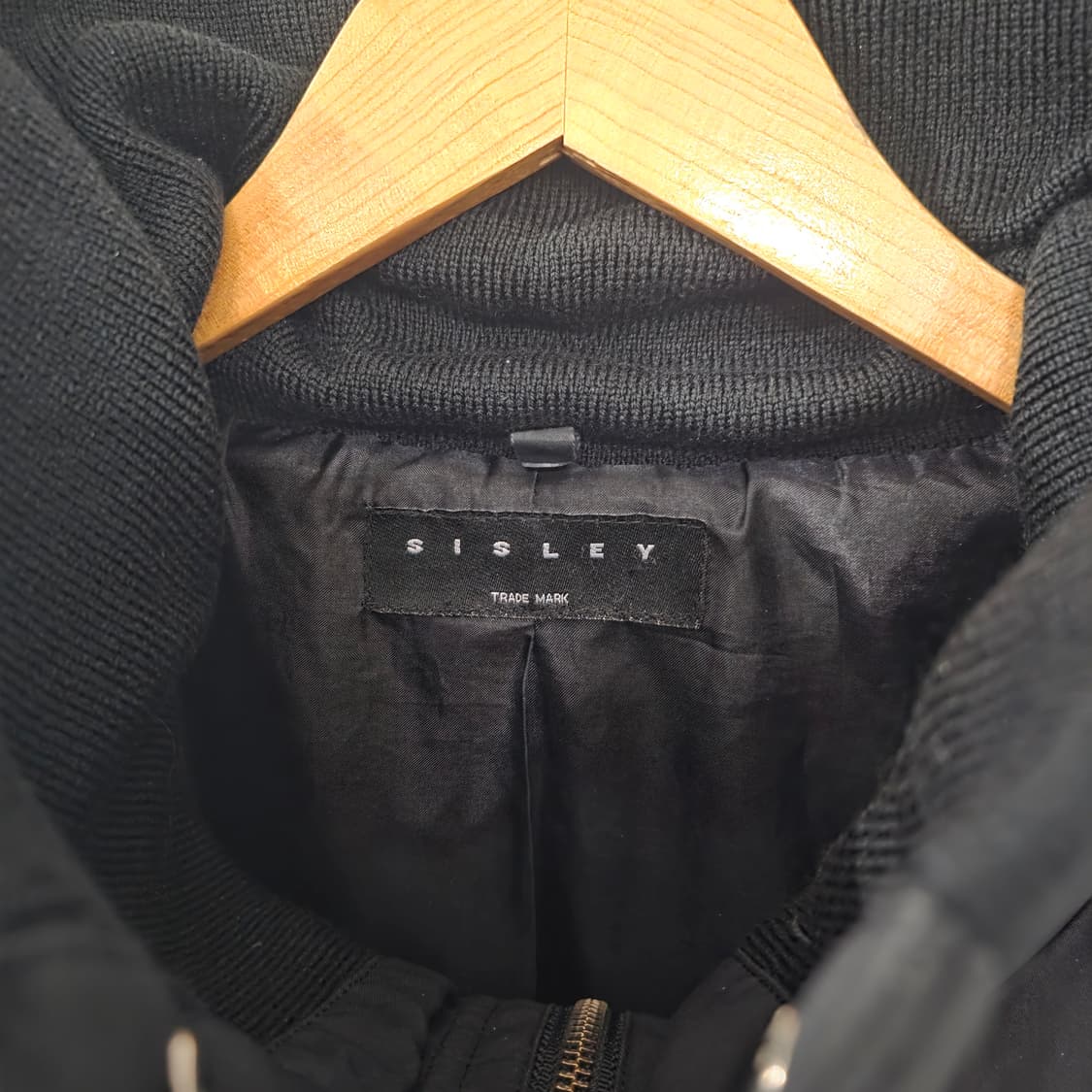 시슬리 블랙 여성 코트 상품이미지4