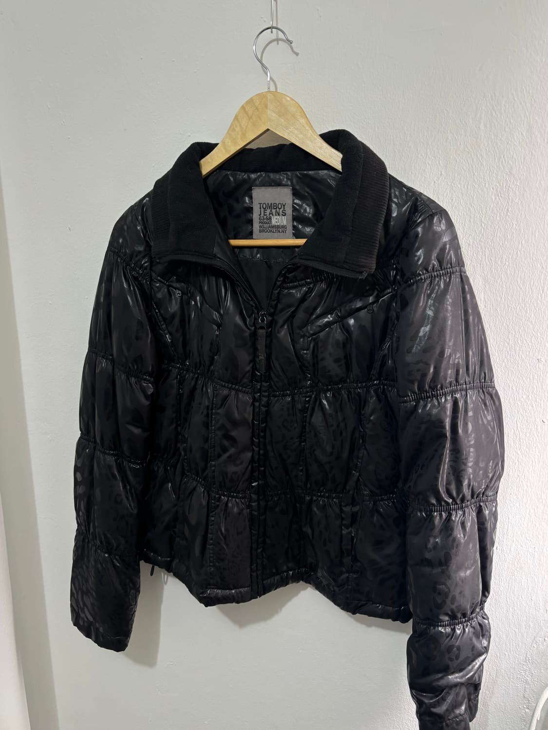 Tomboy Jeans Black Leopard Padded Jacket 상품이미지5