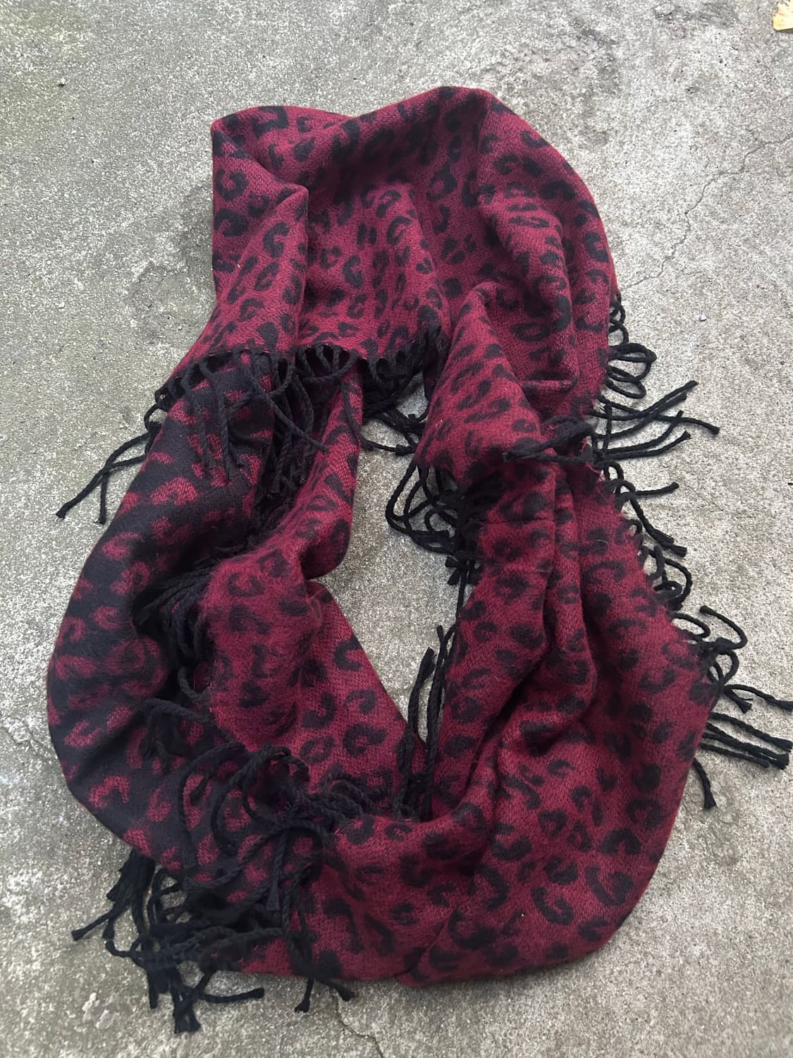 2000s 일본빈티지 펑크 레오파드 머플러 상품이미지1