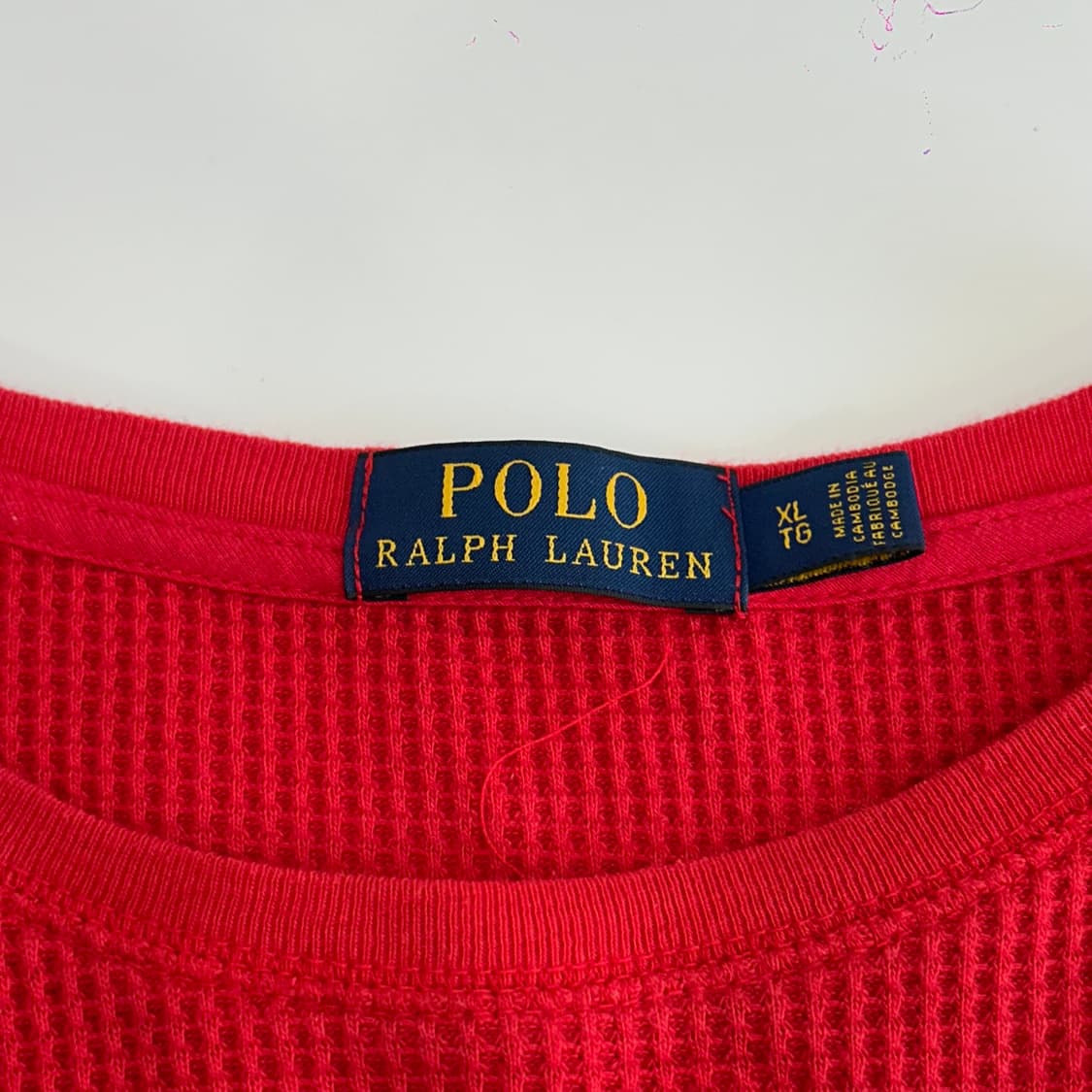 Polo 폴로 블랙 포니 레드 와플 니트 상품이미지6