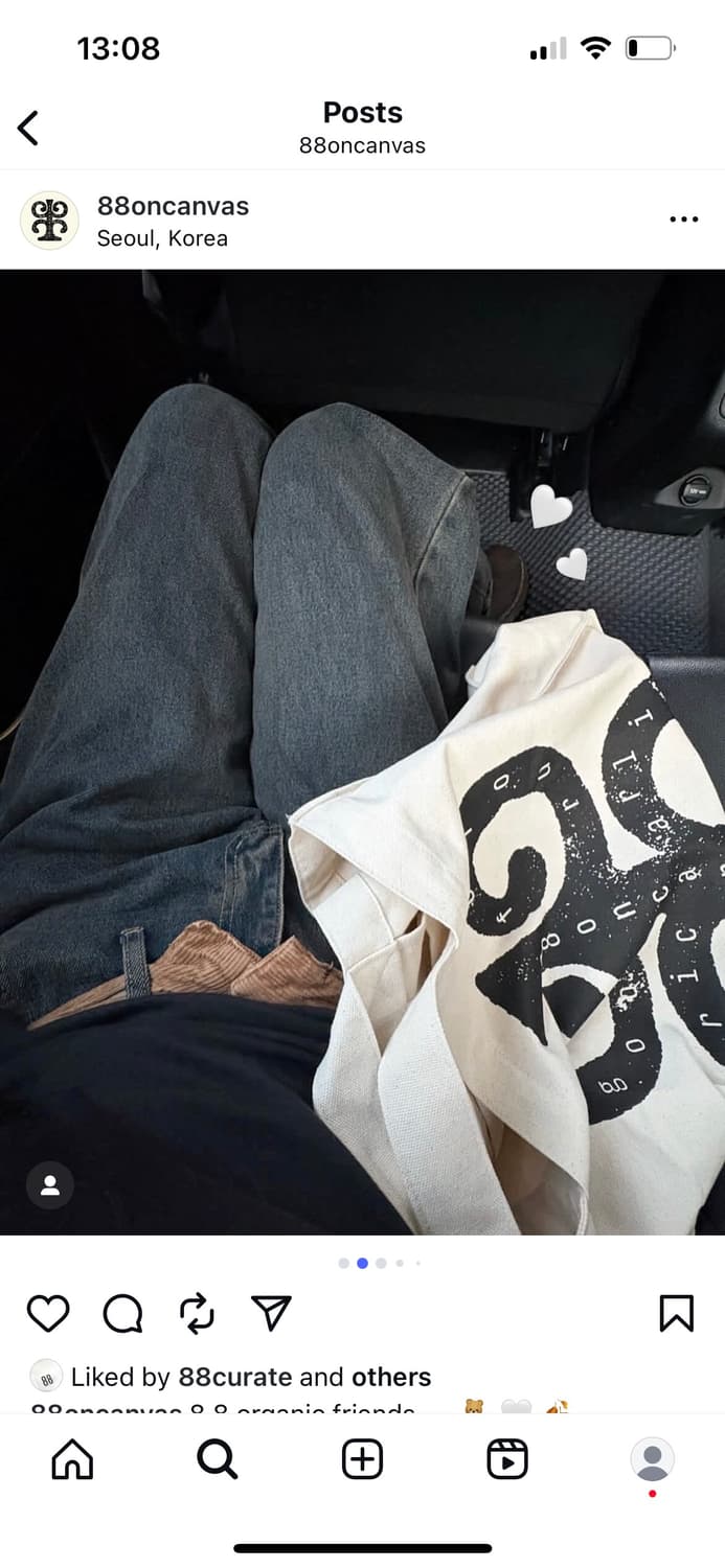 88큐레이트 캔버스백 에코백  상품이미지3