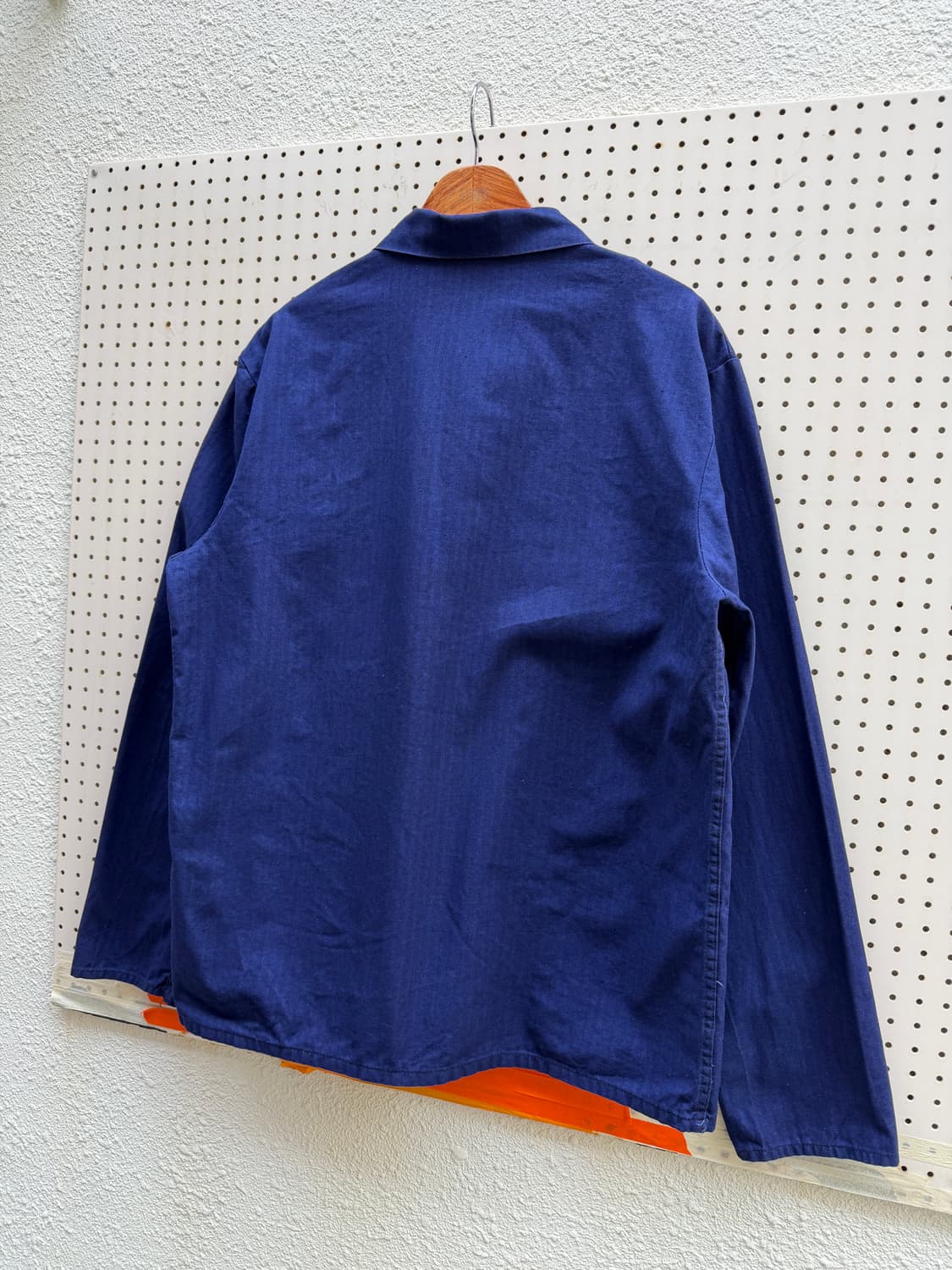 OLD VINTAGE PURPLE NAVY HBT 헤링본 프렌치워크자켓 상품이미지7