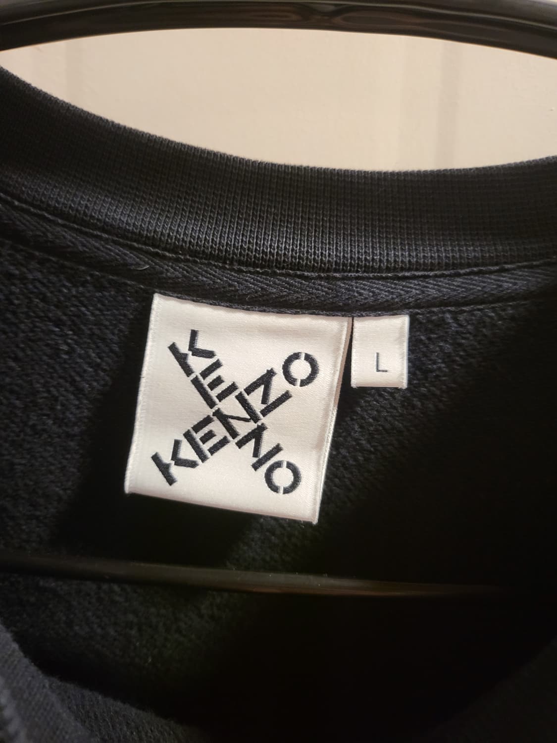 [L]겐조 크로스 로고 맨투맨 블랙 상품이미지5