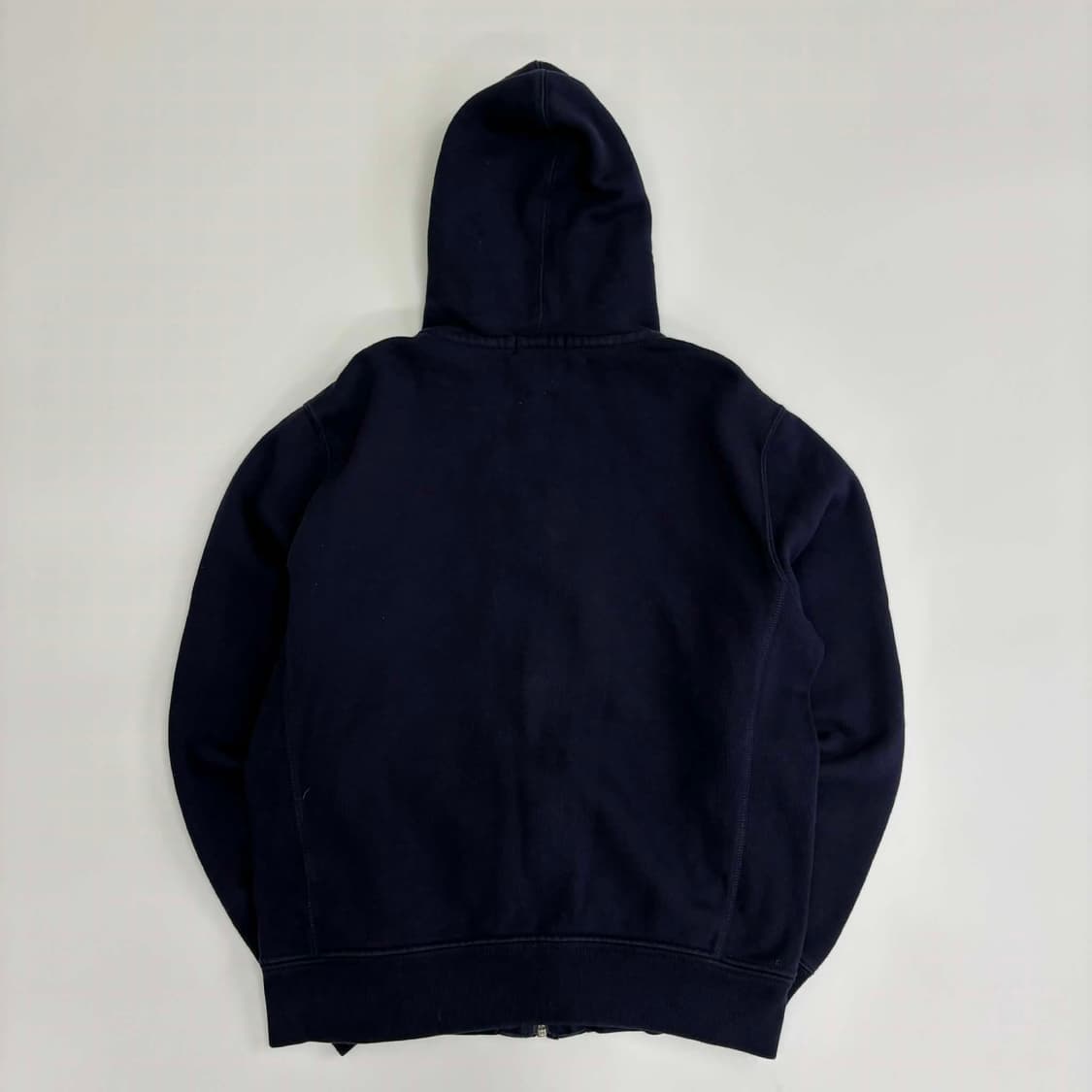 폴로 랄프로렌 신형 라벨 네이비 써멀 스웻 후드집업 희귀져지(M) 상품이미지3