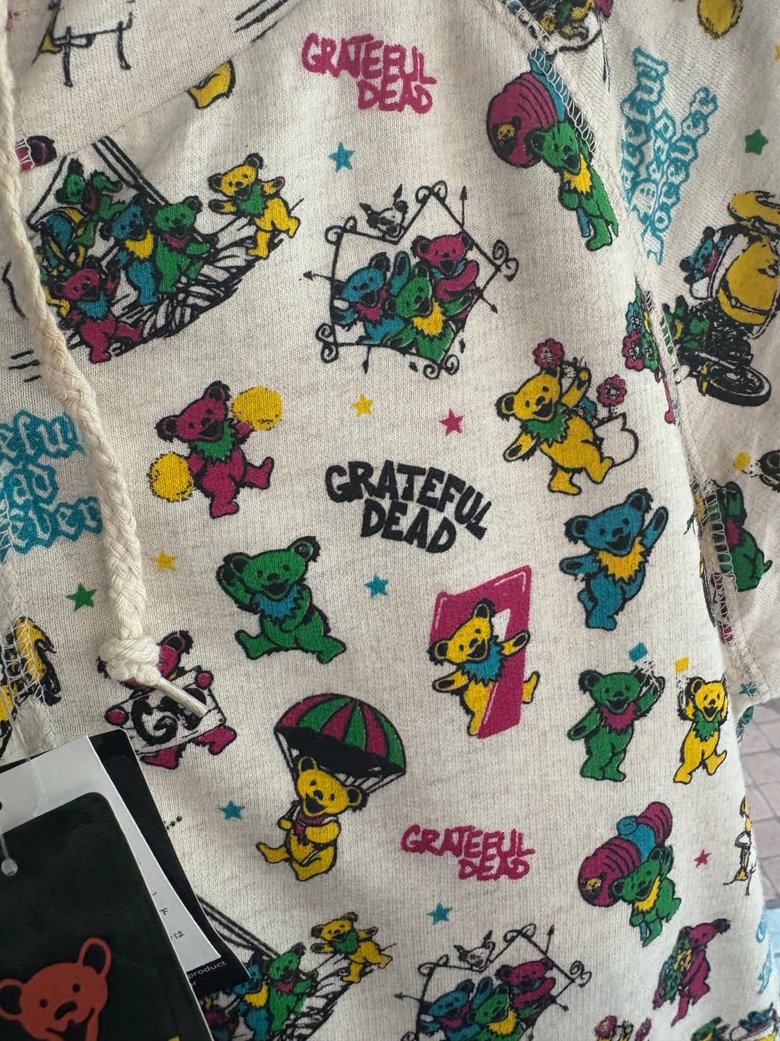 GRATEFUL DEAD 반팔 후드집업 L 상품이미지4