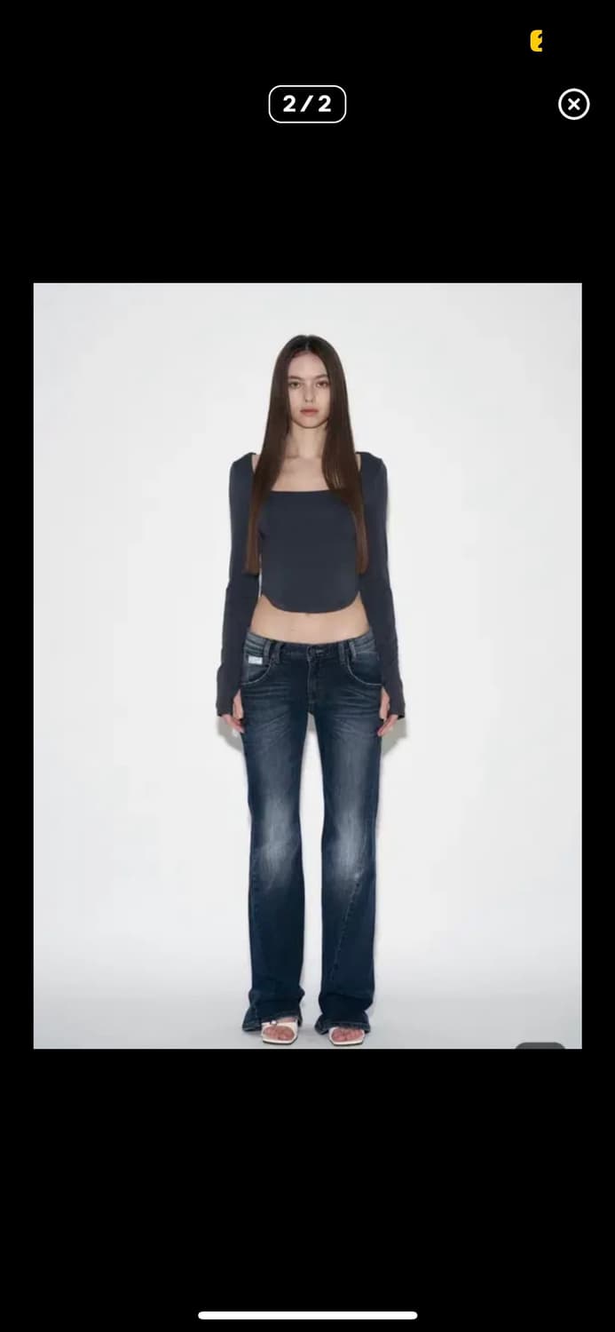 <닝닝바지>플리즈노팔로우 빈티지 워싱 부츠컷 상품이미지1