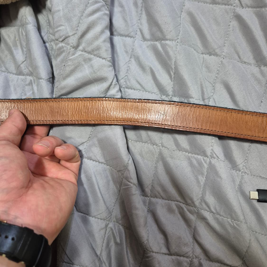 폴로 블랙와치 벨트36 실사이즈33ㅡ34 상품이미지4