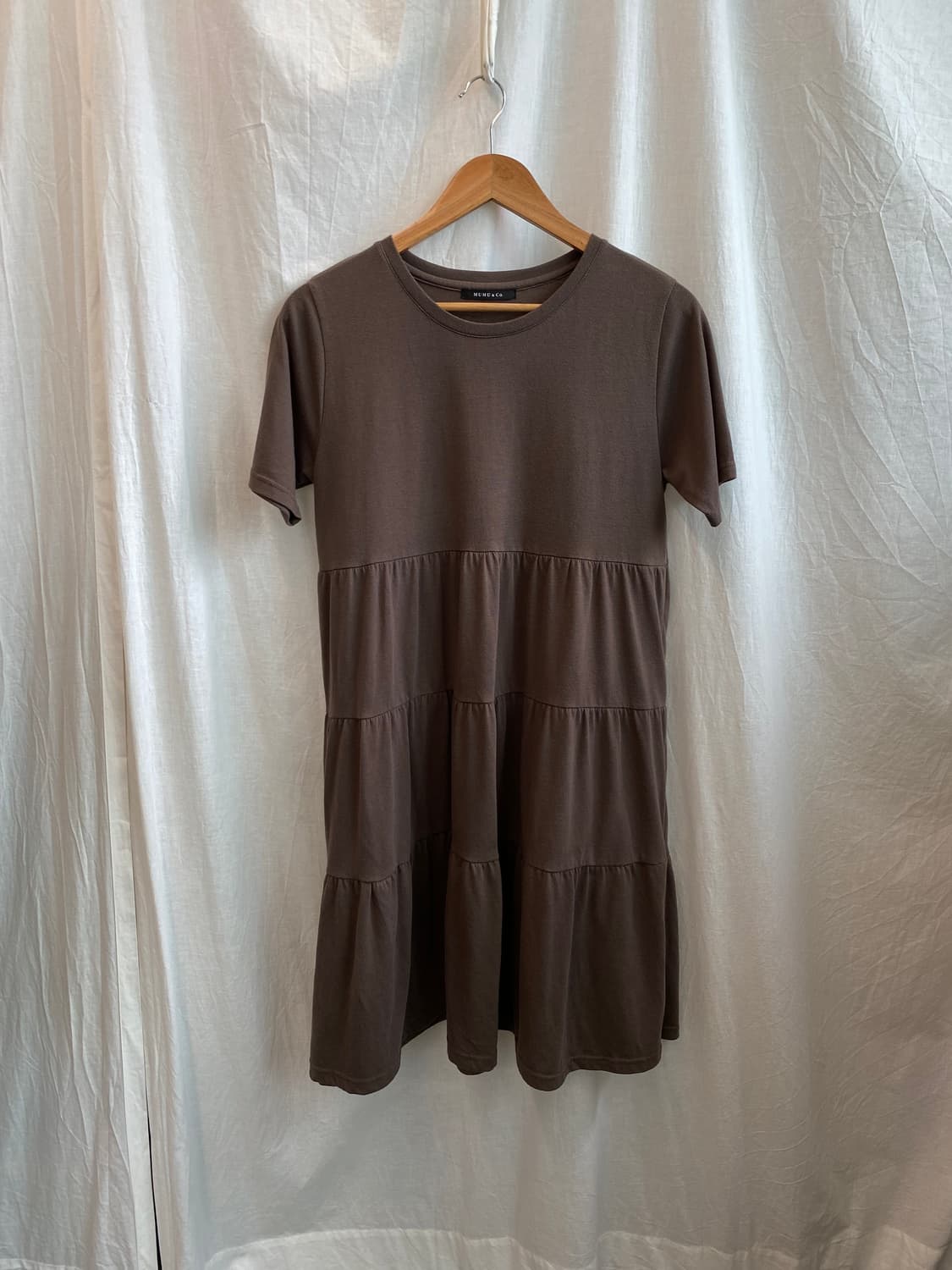MUMU&CO 브라운 반팔원피스(M) 상품이미지1