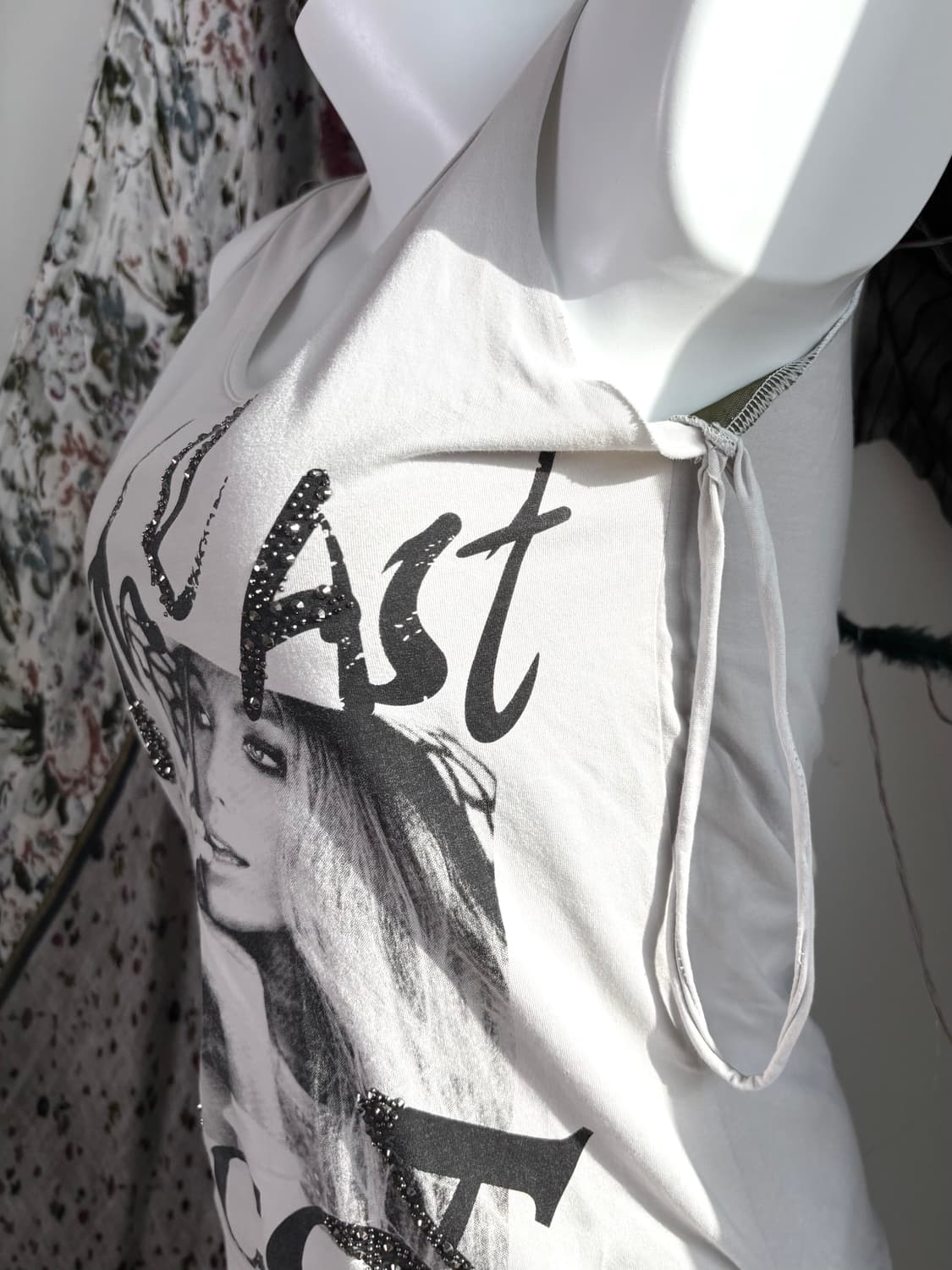 Y2k 소프트 뮤즈 드레이프 티 상품이미지5