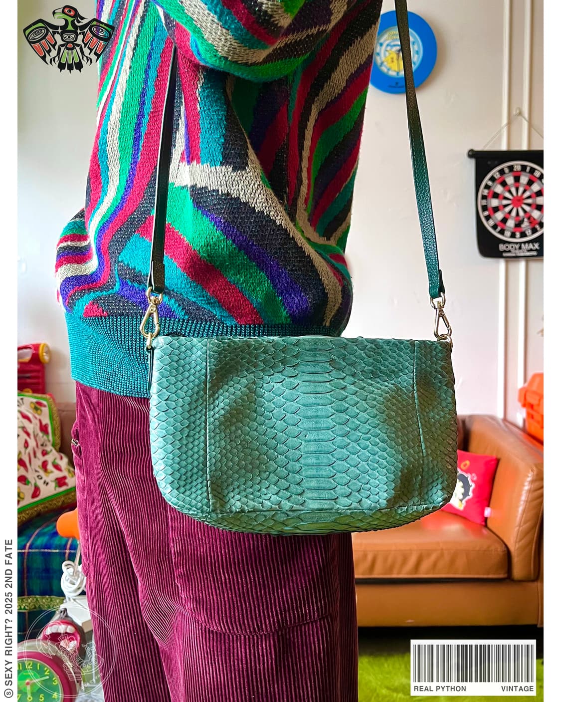 Native Real Python Skin Leather Bag 상품이미지1