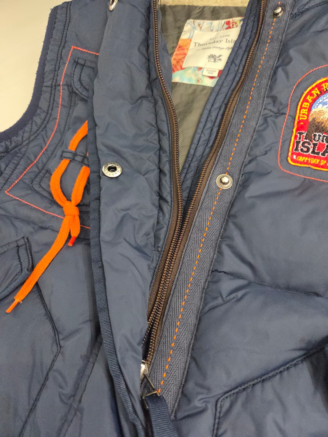 써스데이아일랜드 네이비 다운 패딩조끼_M 상품이미지6