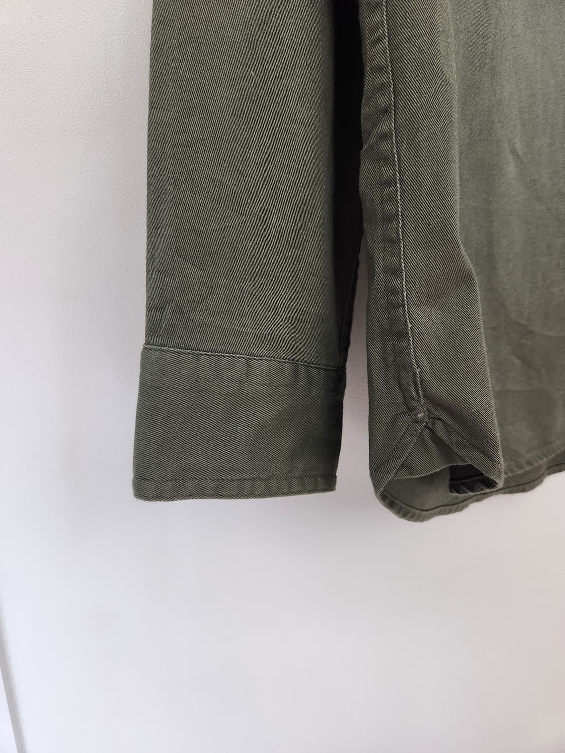 남자 유니클로 카키 워크 셔츠 XL 상품이미지4