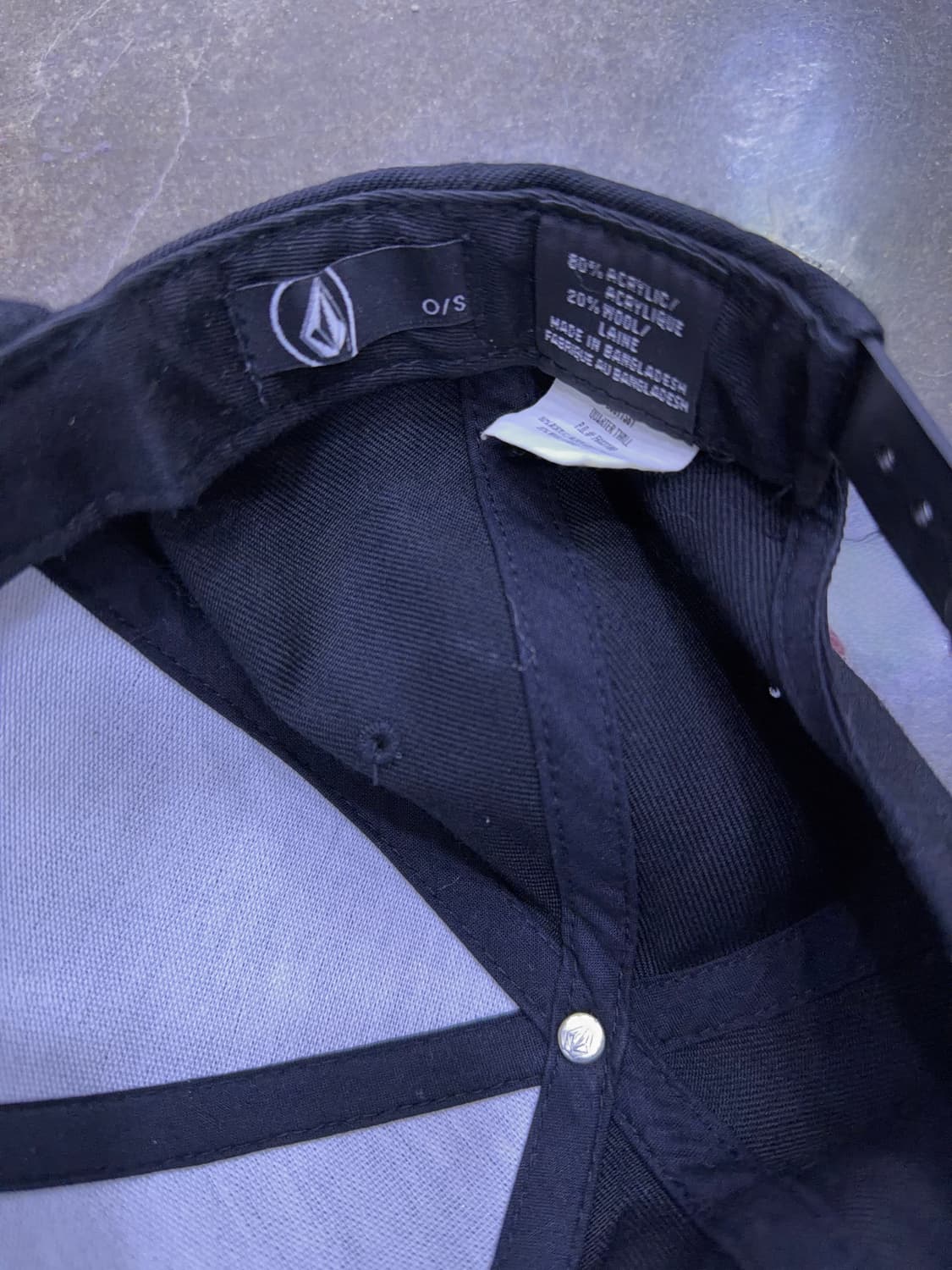 볼컴 로고 캡 모자 블랙 상품이미지5