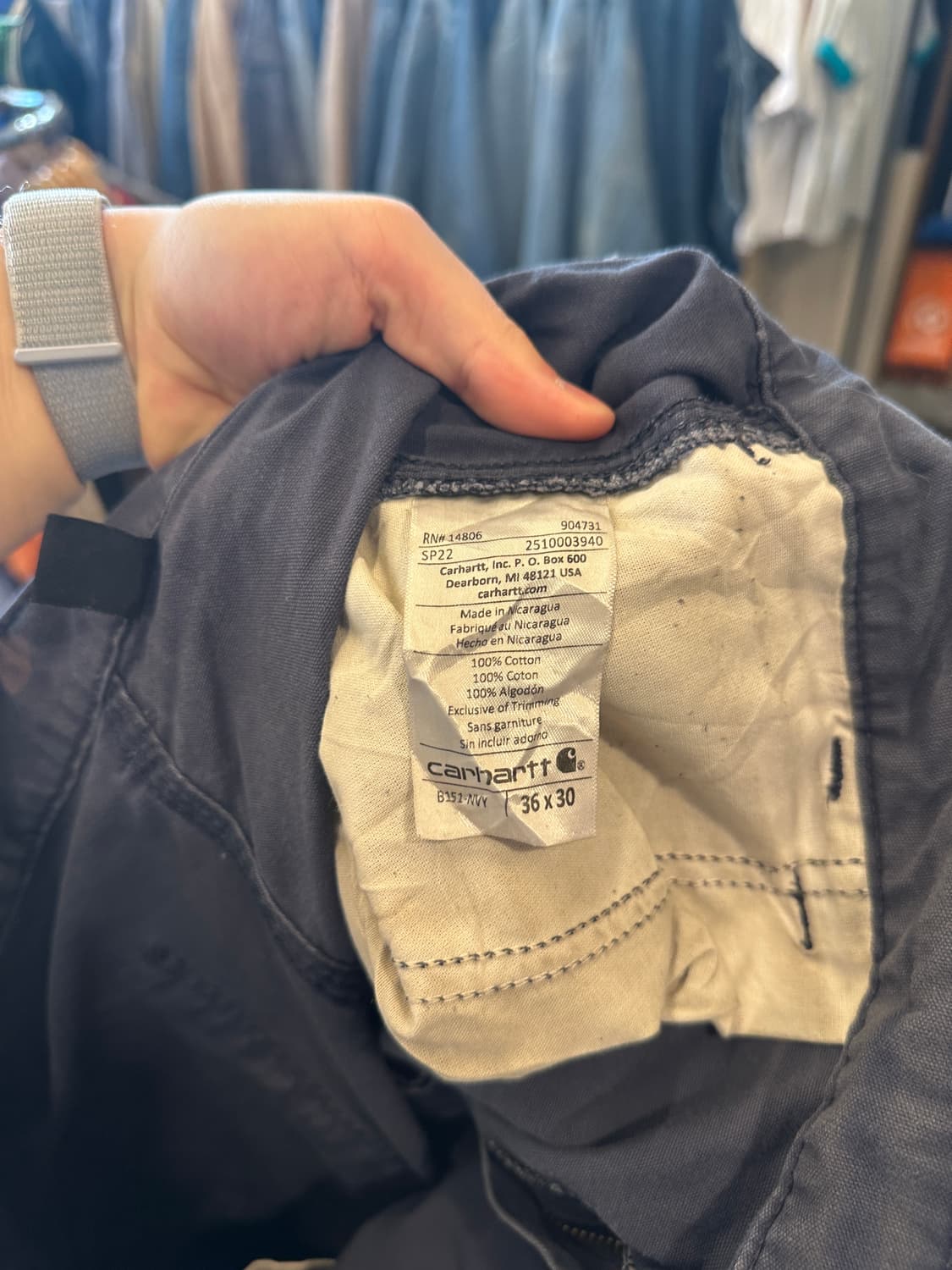 Carhartt 칼하트 코튼 워크팬츠 36x30 상품이미지5