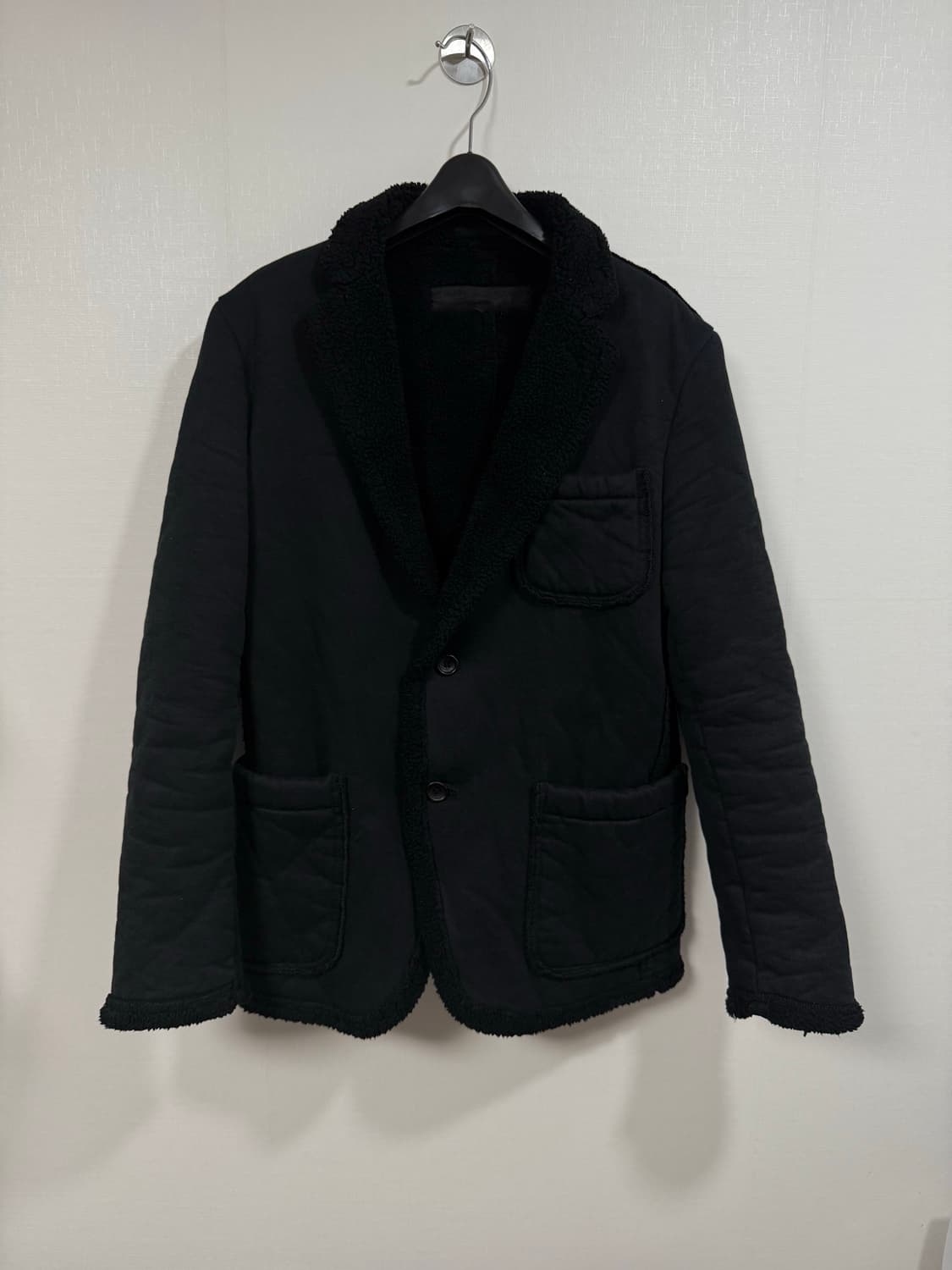 (착샷)꼼데가르송 옴므 로우컷 쉐어링 무스탕 자켓 상품이미지1