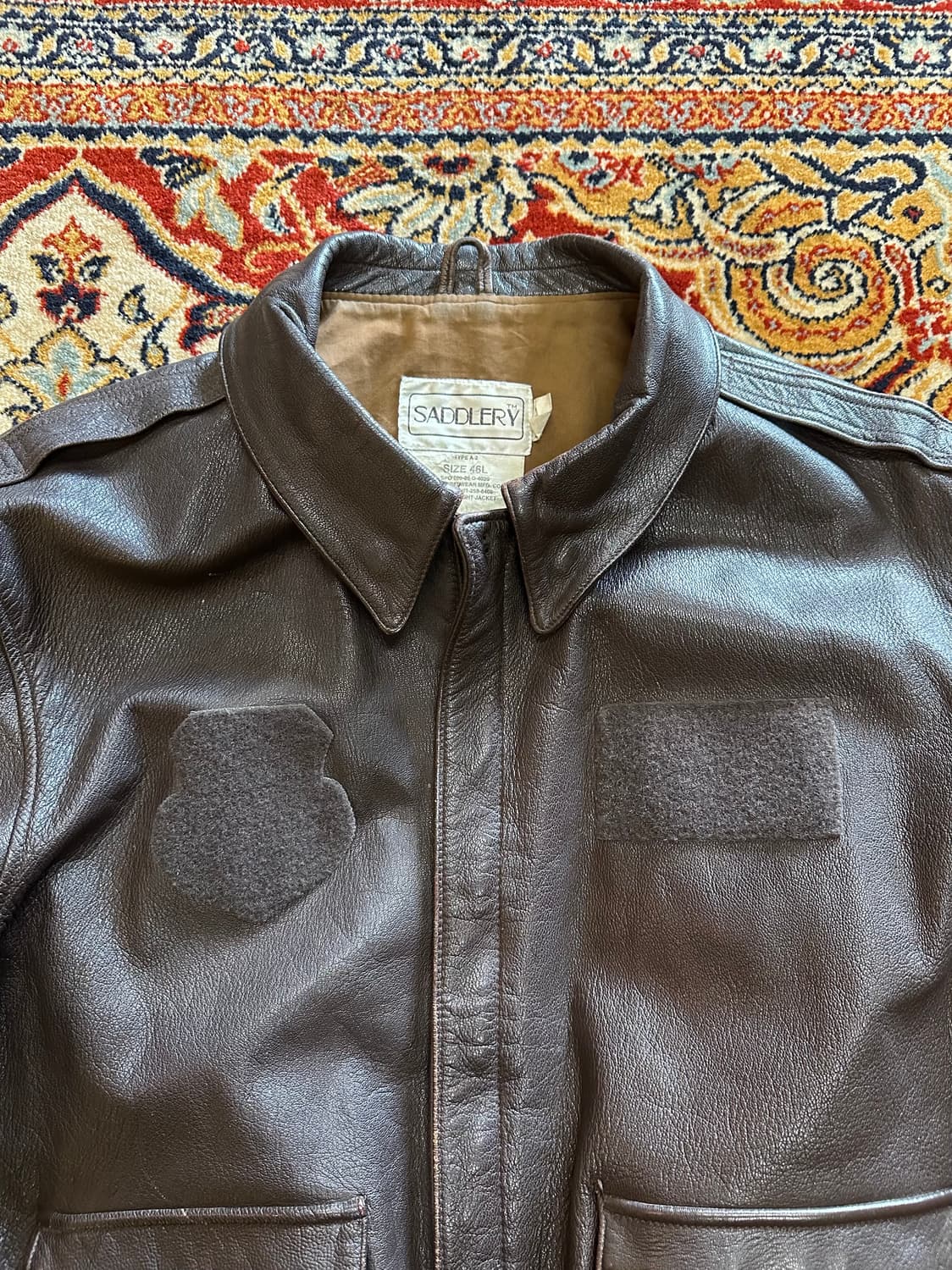 USA A-2 고트스킨 플라이트 자켓 - 46L 상품이미지2