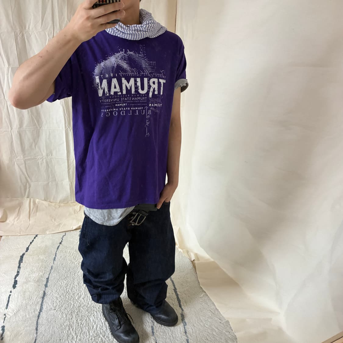 Bulldogs Vintage Purple T-Shirt 상품이미지2