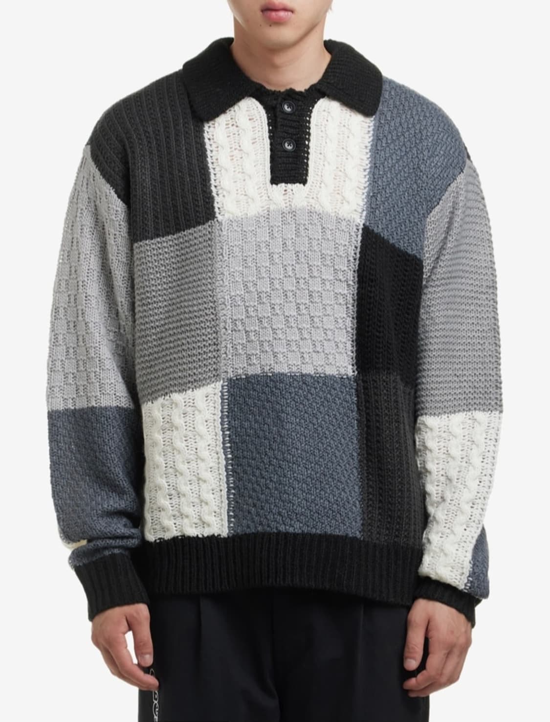 오베이 패턴 니트 상품이미지5