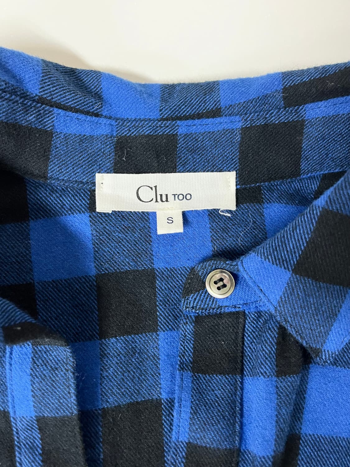 S) 클루 투 Clu TOO 체크 셔츠 원피스 상품이미지4