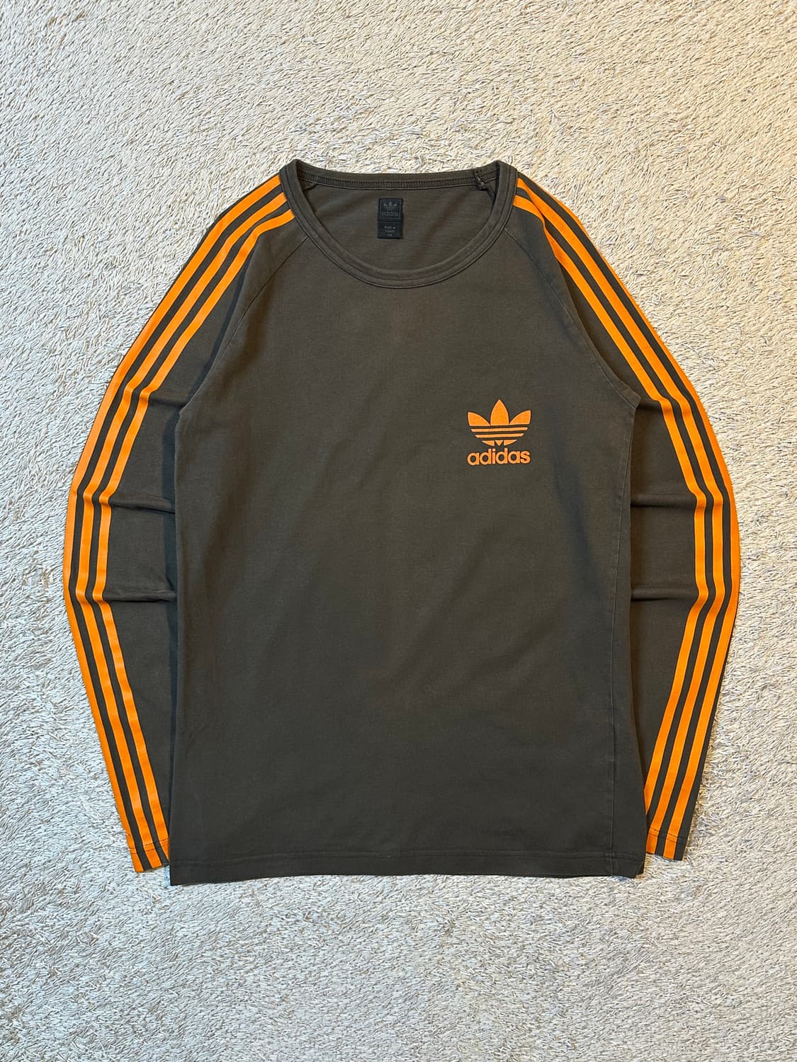 대장급) 00's 아디다스 사이드라인 롱슬리브 오렌지 브라운 상품이미지1