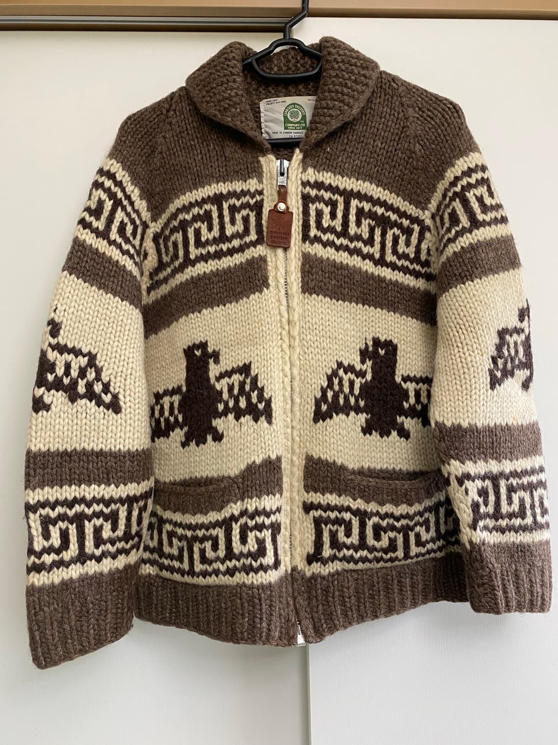 캐나디안 스웨터 컴퍼니 울 코위찬 집업 스웨터 상품이미지1