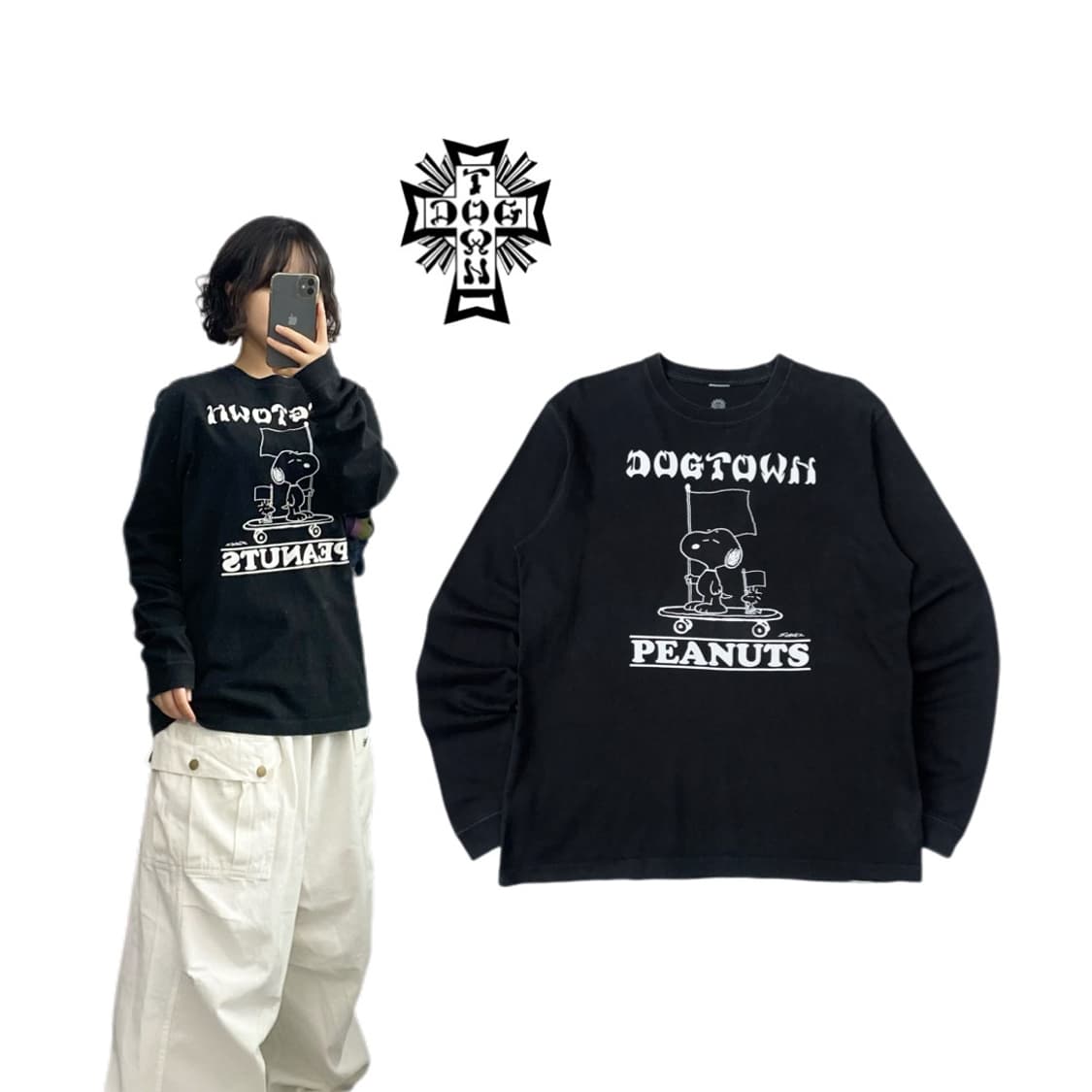 DOGTOWN 독타운 도그타운 스누피 롱슬리브 상품이미지1