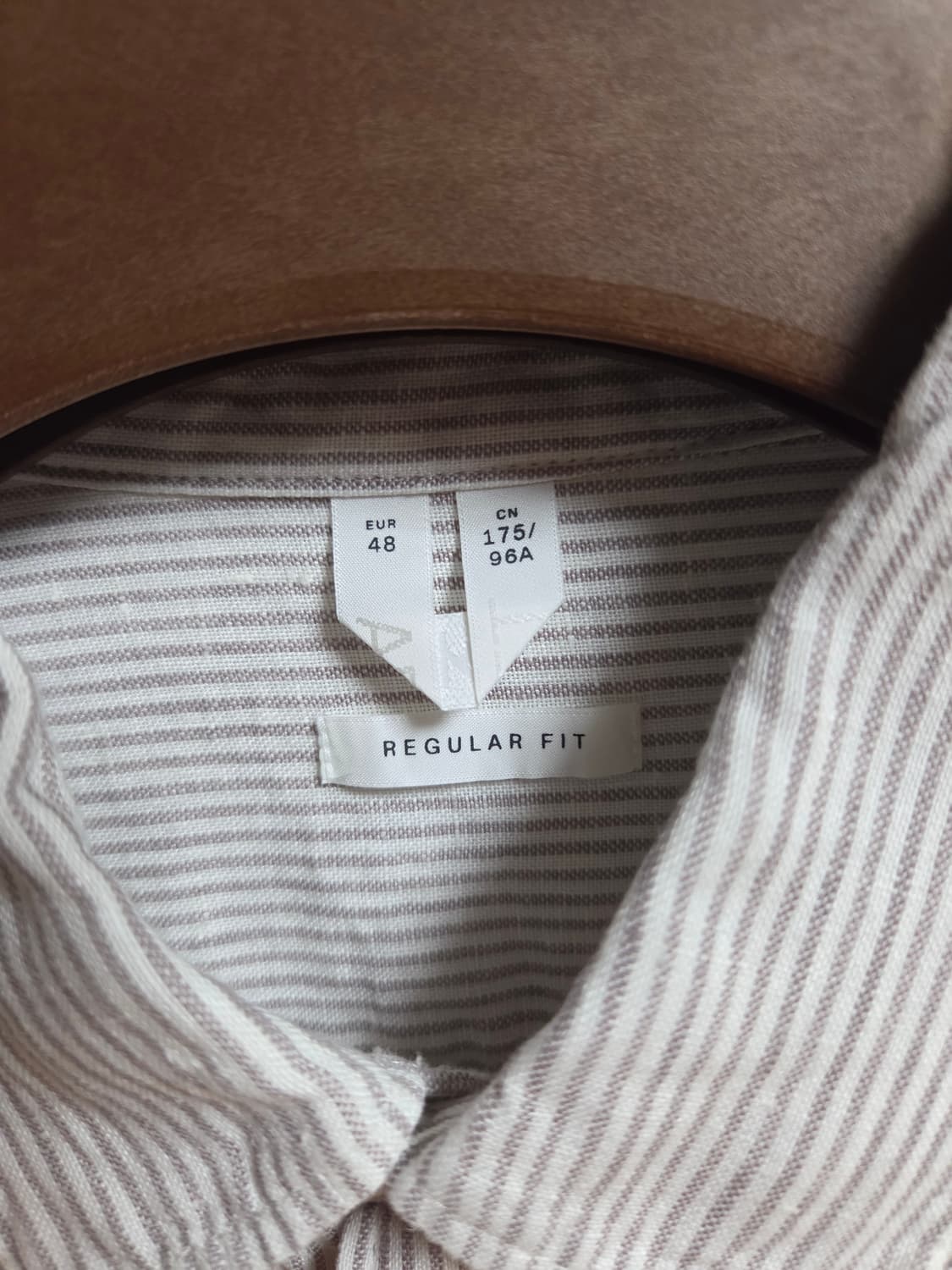 아르켓 스트라이프 리넨셔츠 46사이즈 상품이미지4