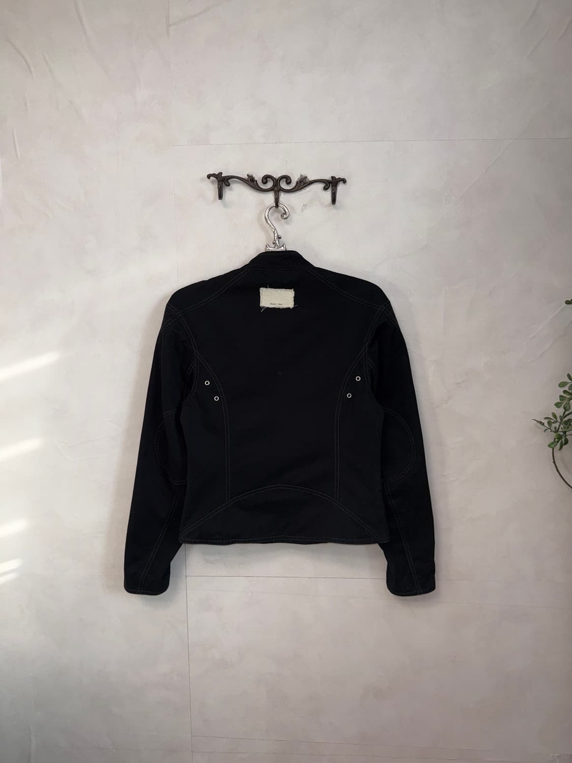 Matin Kim Cotton Biker Jumper Black 상품이미지4