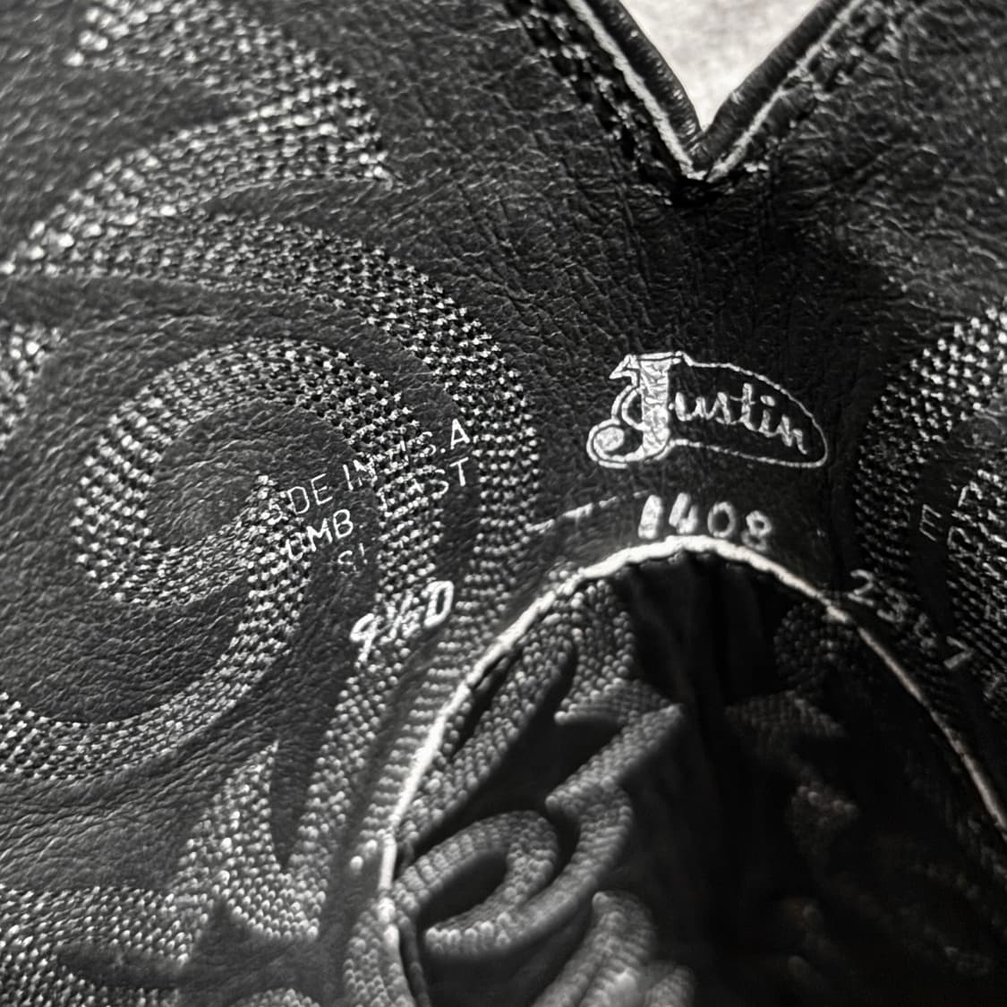 Justin 저스틴 웨스턴 부츠 9.5D (270) 상품이미지9