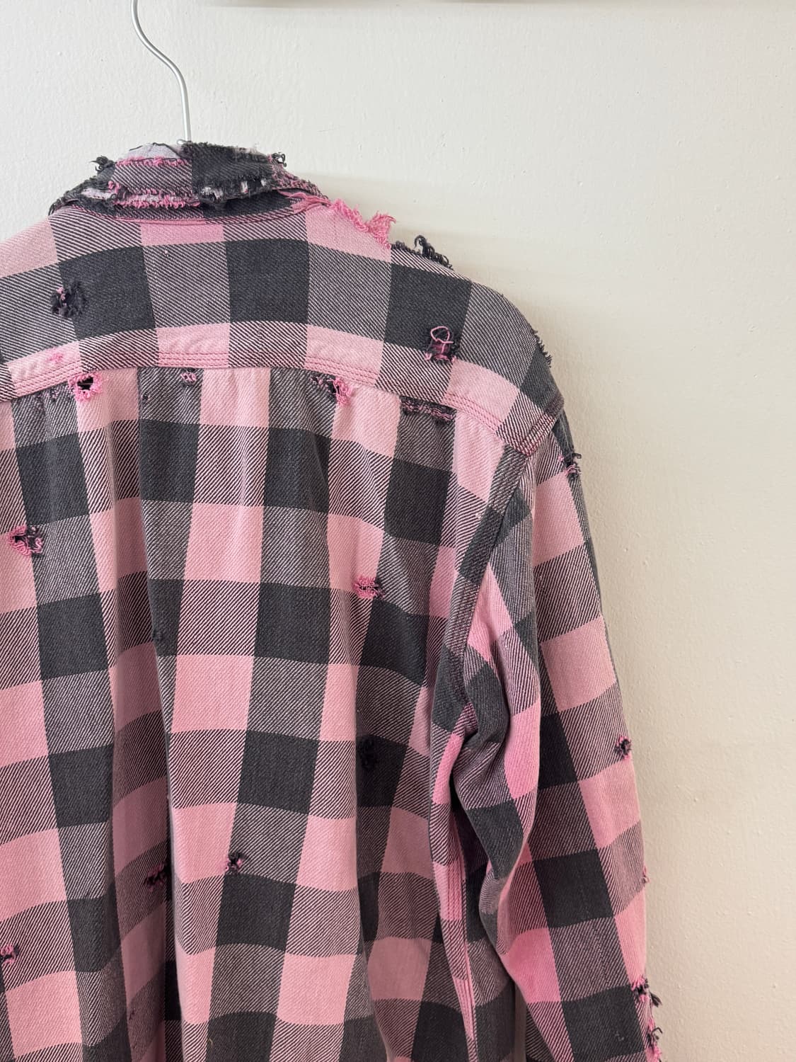 Hard faded 00s flannel button up shirt 상품이미지7