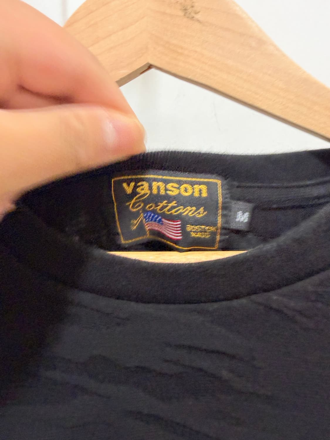 Vanson Leathers 밴슨 자수 물결 반팔 티셔츠 상품이미지7