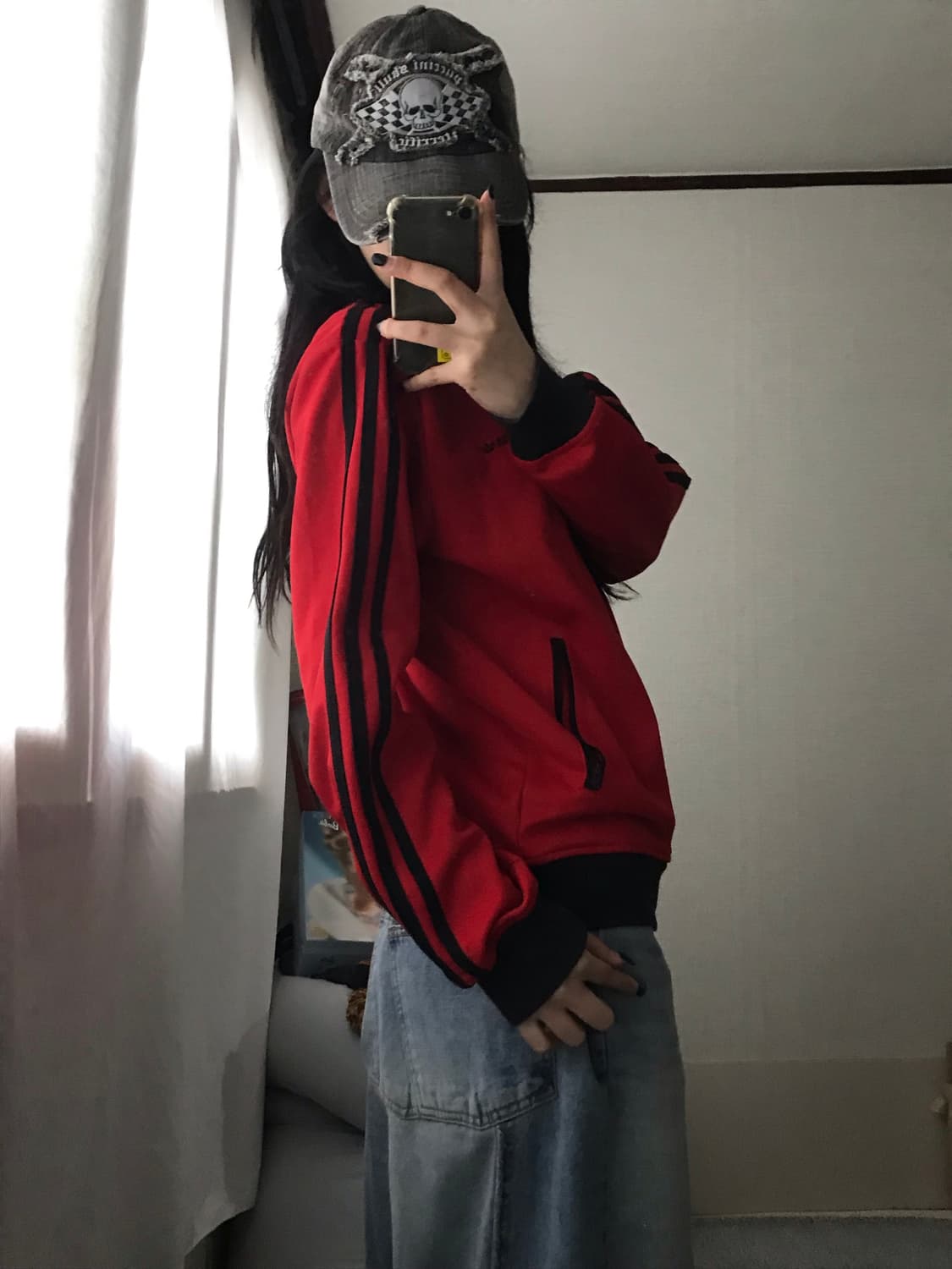 아디다스 블랙 레드 베켄바우어 져지 상품이미지4