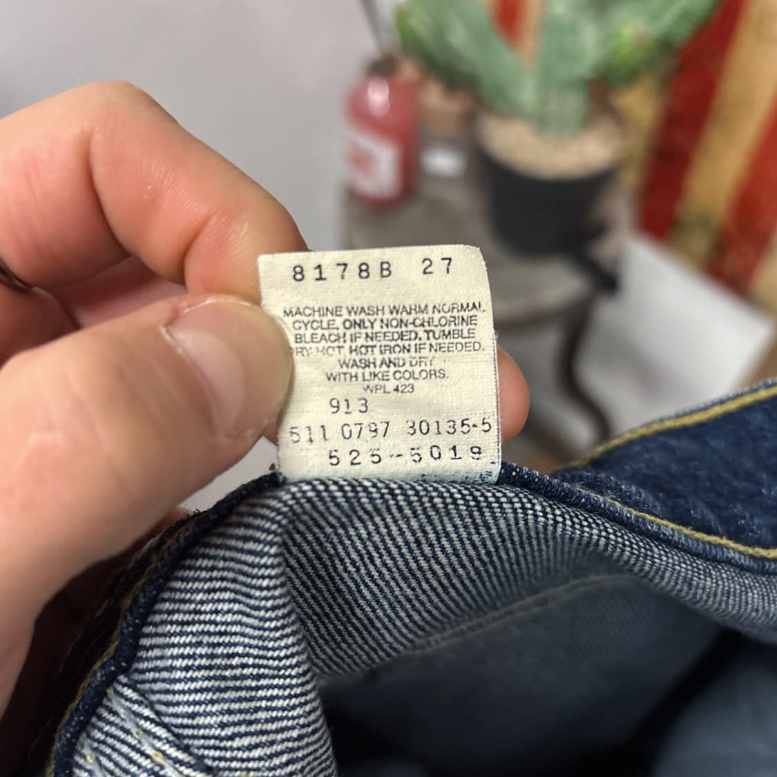 90s 리바이스 스페셜리저브 라인 525 미국생산 루즈핏 데님팬츠 상품이미지9