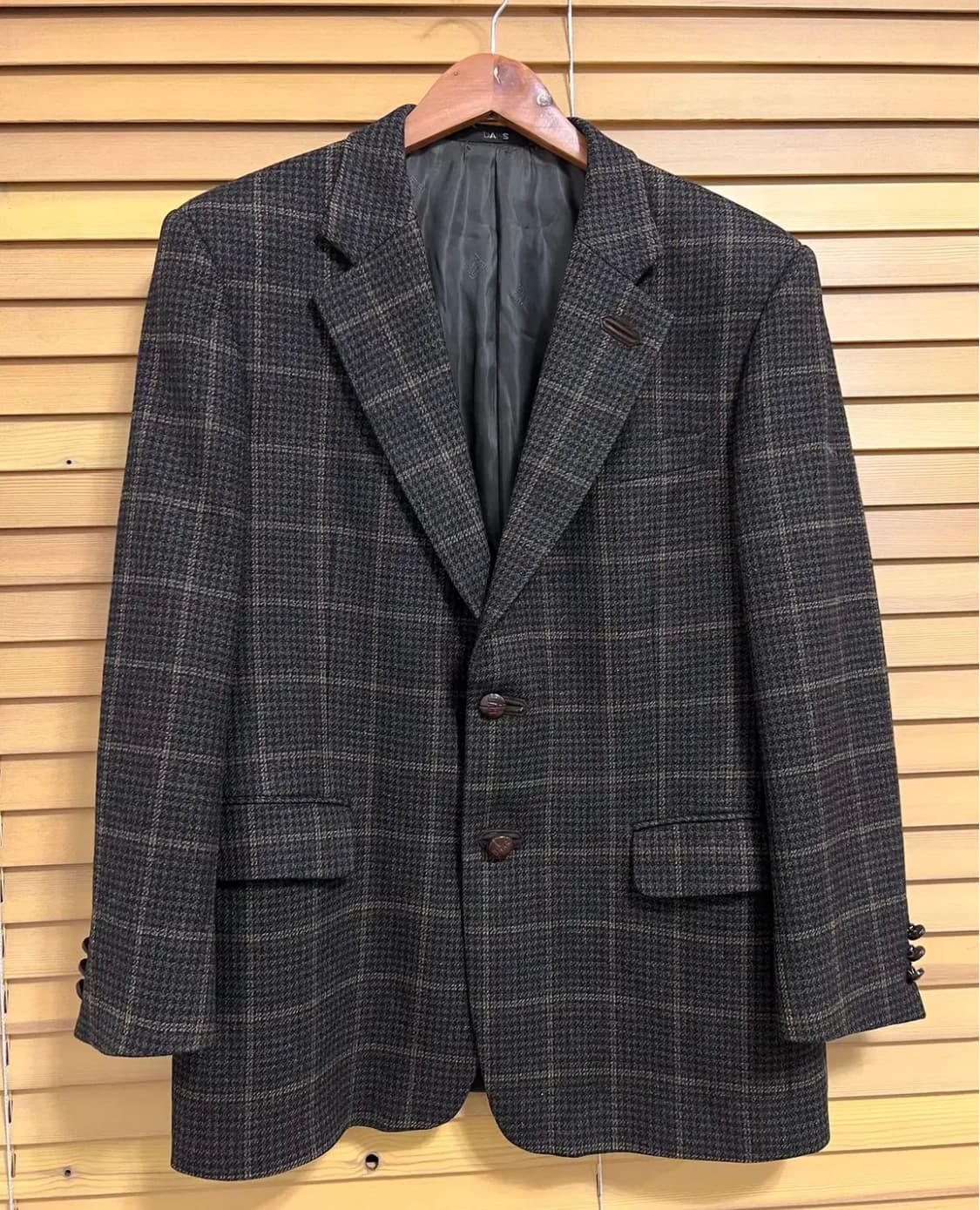 닥스 남성 카키브라운 체크 울캐시미어자켓 97-88-170 상품이미지2